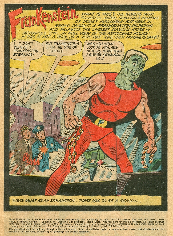 Read online Frankenstein (1964) comic -  Issue #3 - 3