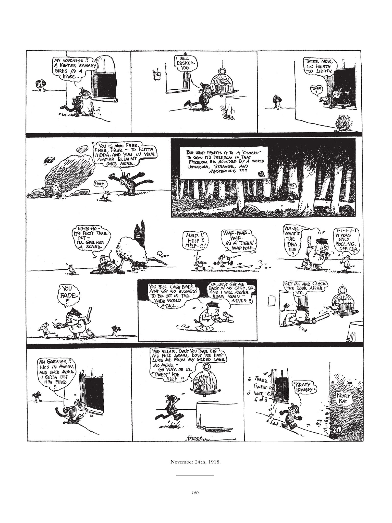 Read online Krazy & Ignatz comic -  Issue # TPB 1 - 160