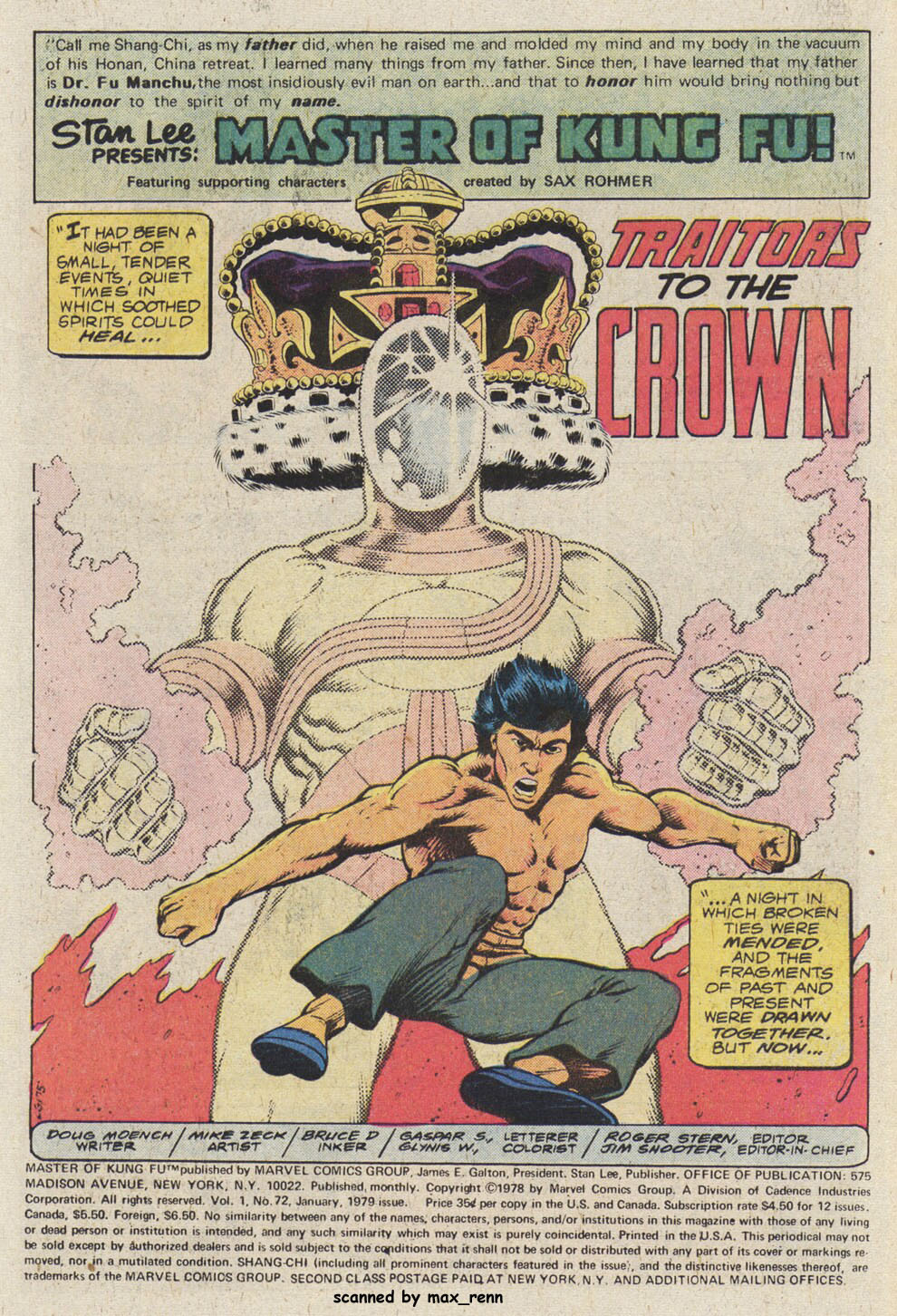 Read online Master of Kung Fu (1974) comic -  Issue #72 - 2