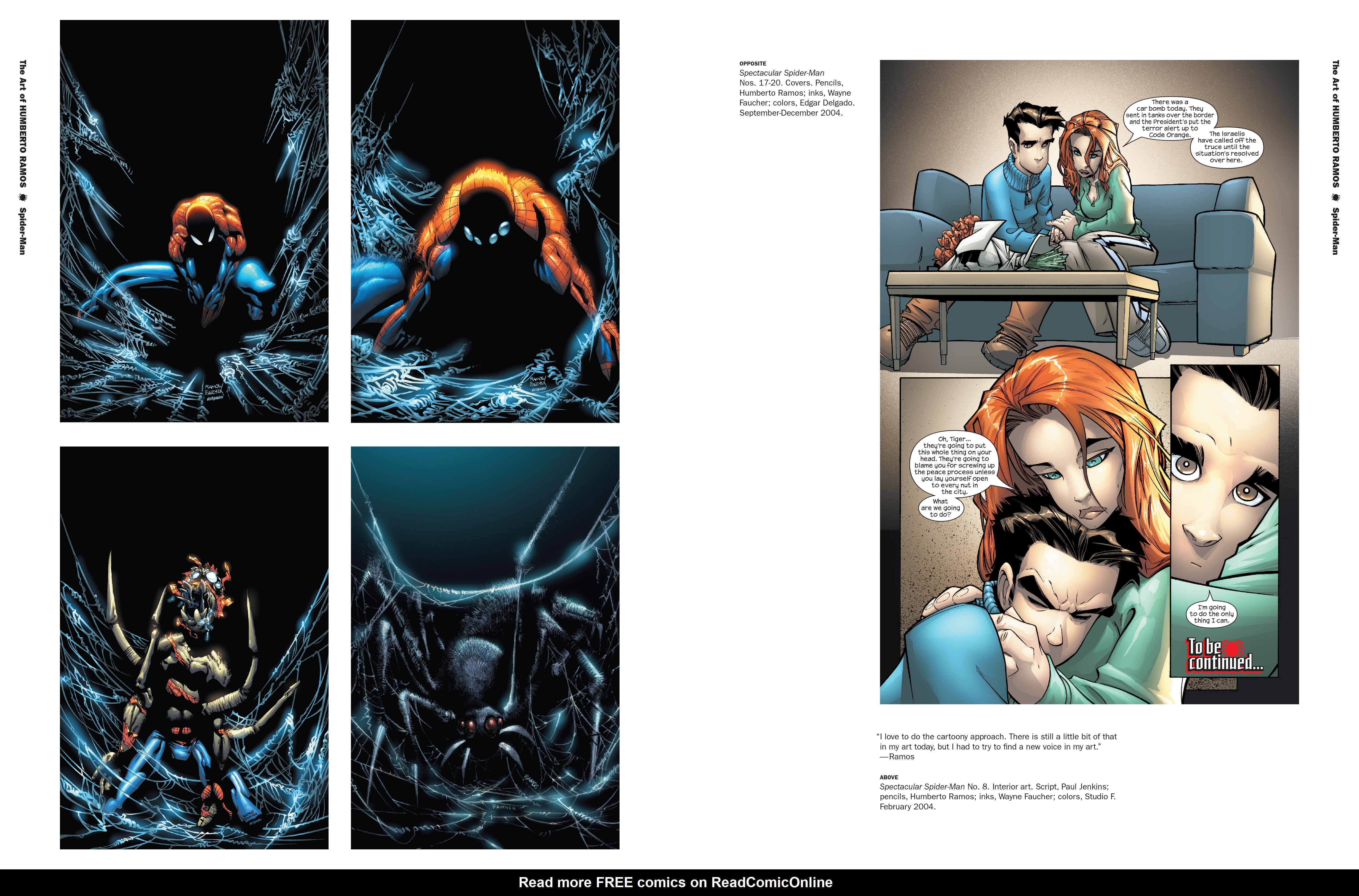 Read online Marvel Monograph: The Art of Humberto Ramos: Spider-Man comic -  Issue # TPB - 8