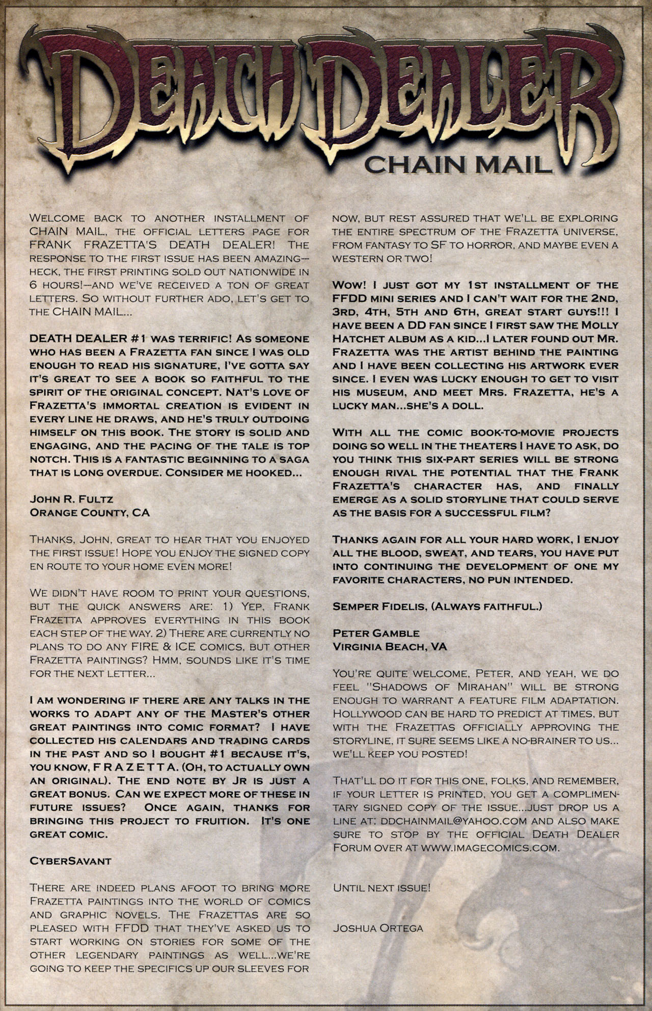 Read online Frank Frazetta's Death Dealer comic -  Issue #3 - 26