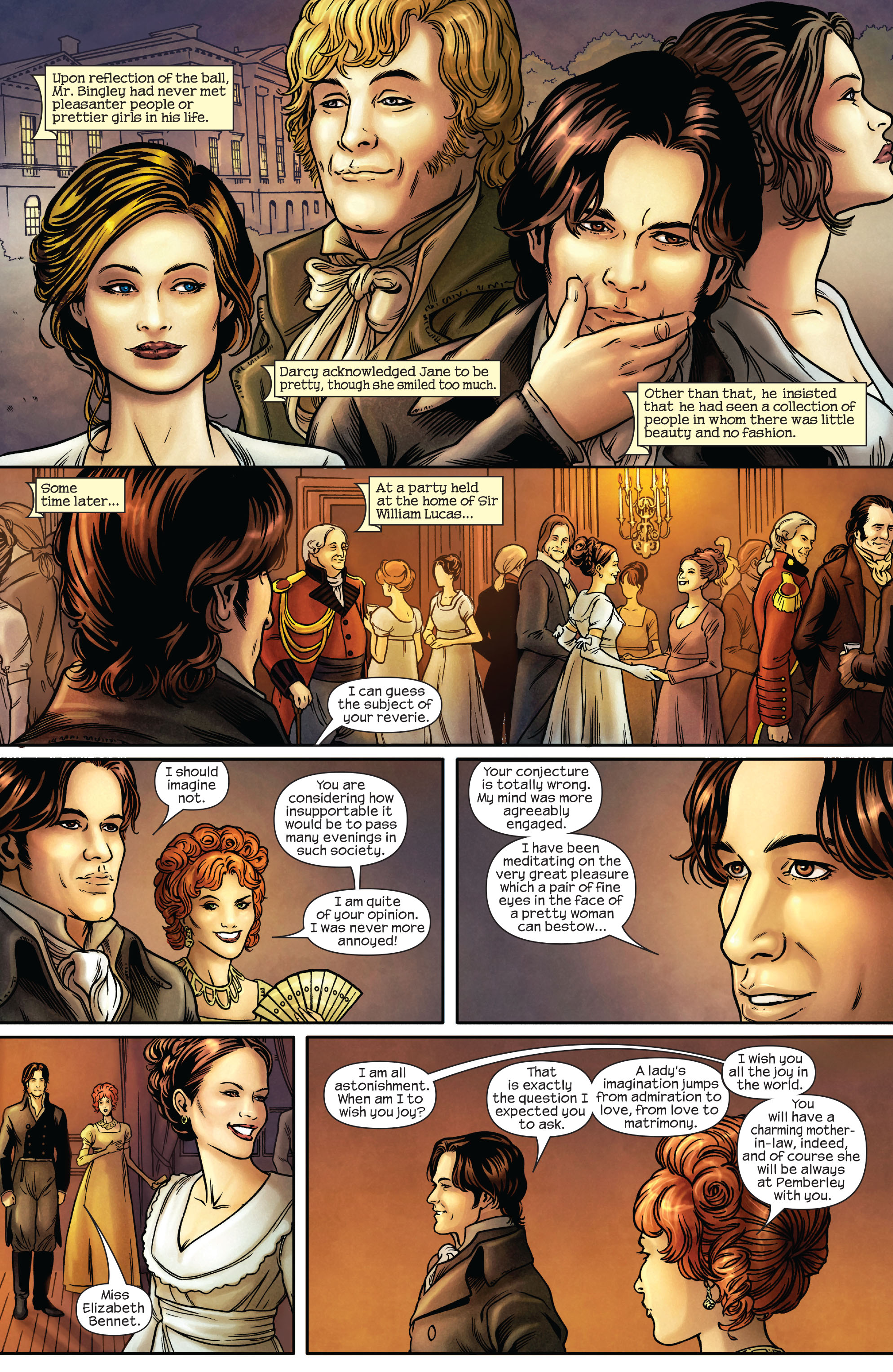 Read online Pride & Prejudice (2009) comic -  Issue #1 - 12