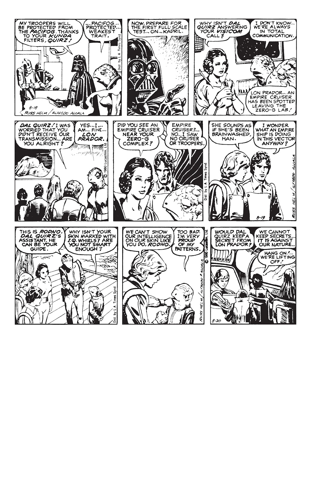 Read online Star Wars Legends: The Newspaper Strips - Epic Collection comic -  Issue # TPB (Part 3) - 84