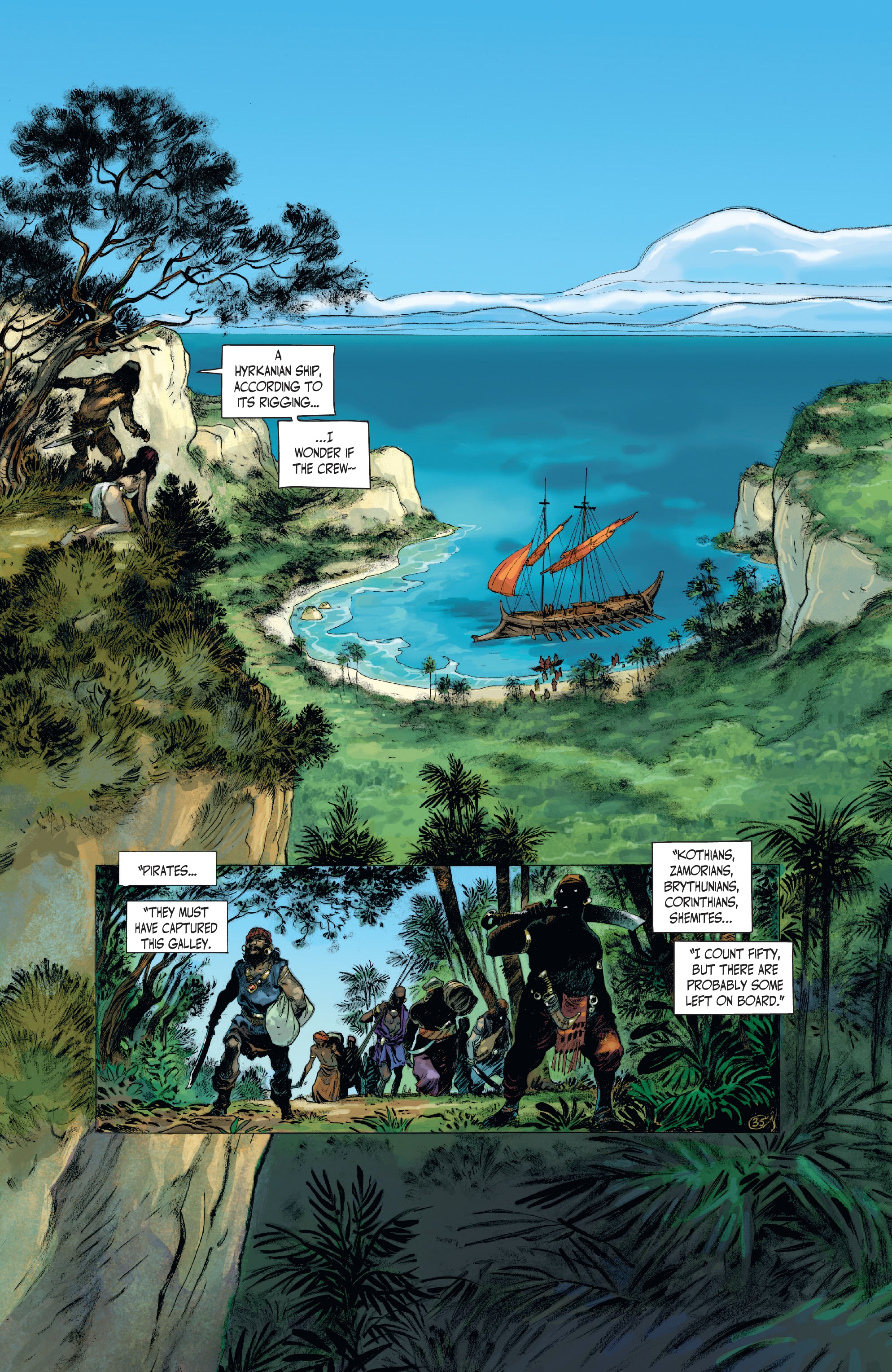 Read online The Cimmerian: Iron Shadows in the Moon comic -  Issue #2 - 17