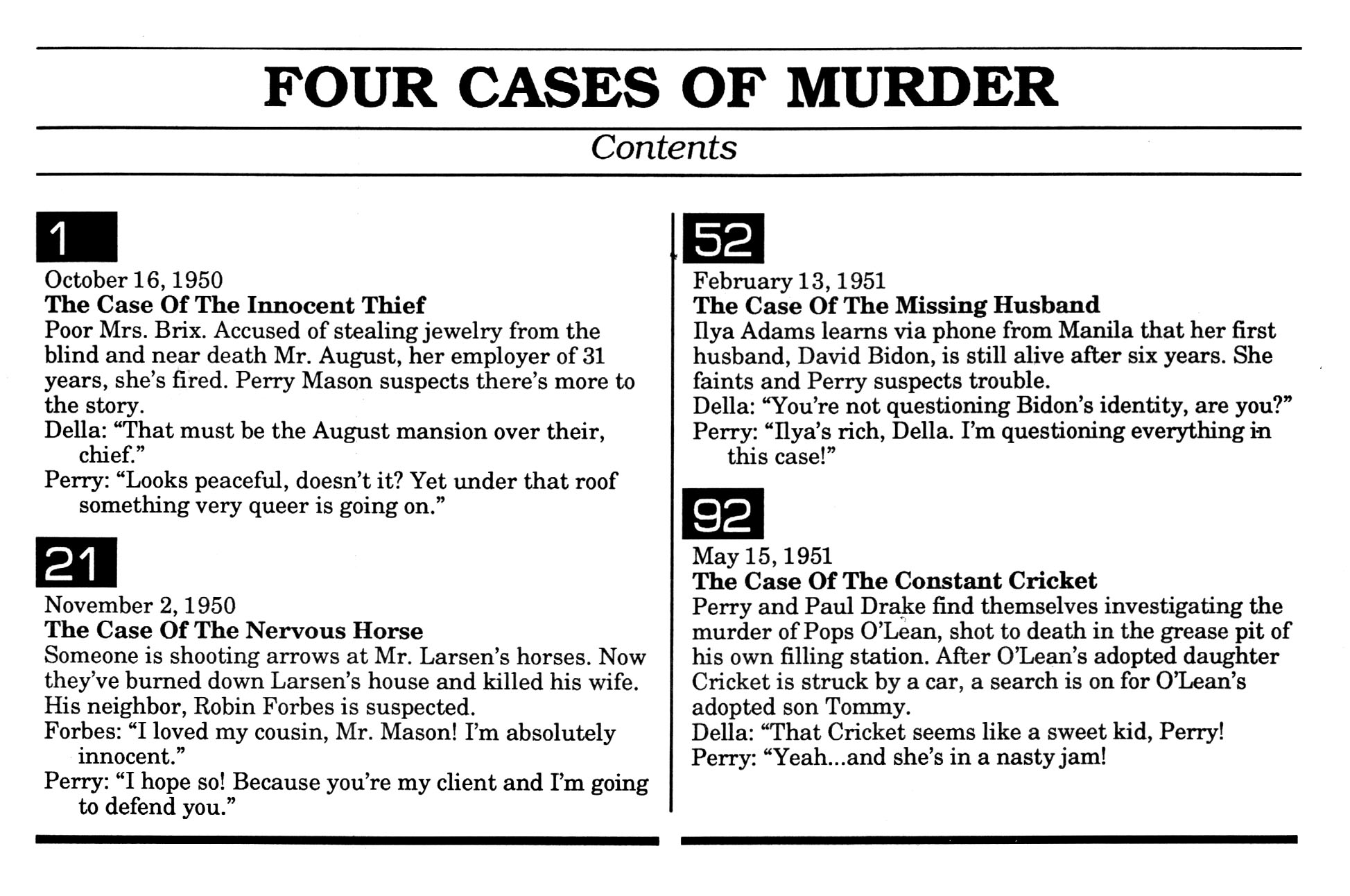 Read online Four Cases of Murder comic -  Issue # TPB - 8