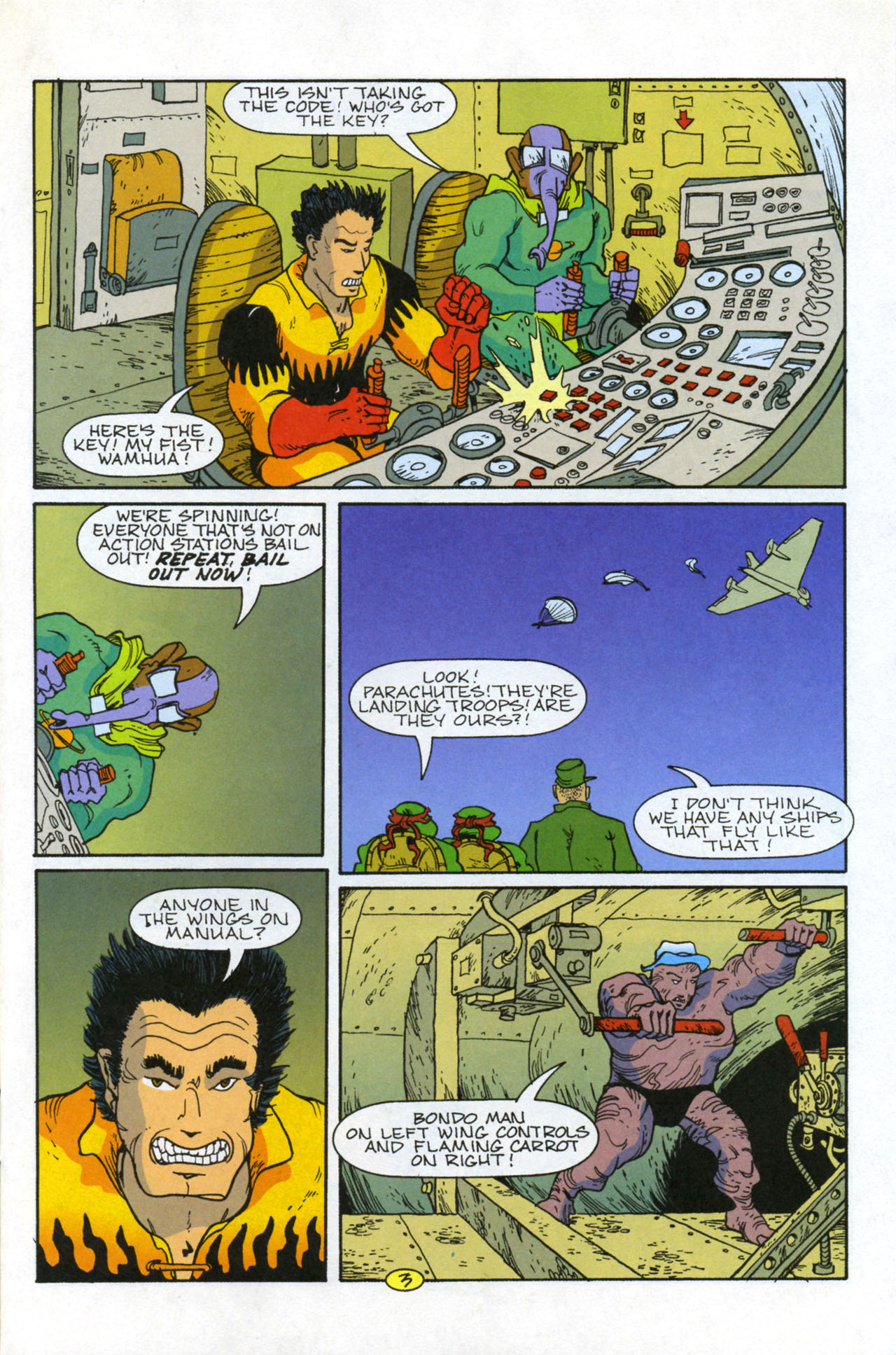 Read online Teenage Mutant Ninja Turtles/Flaming Carrot Crossover comic -  Issue #2 - 5