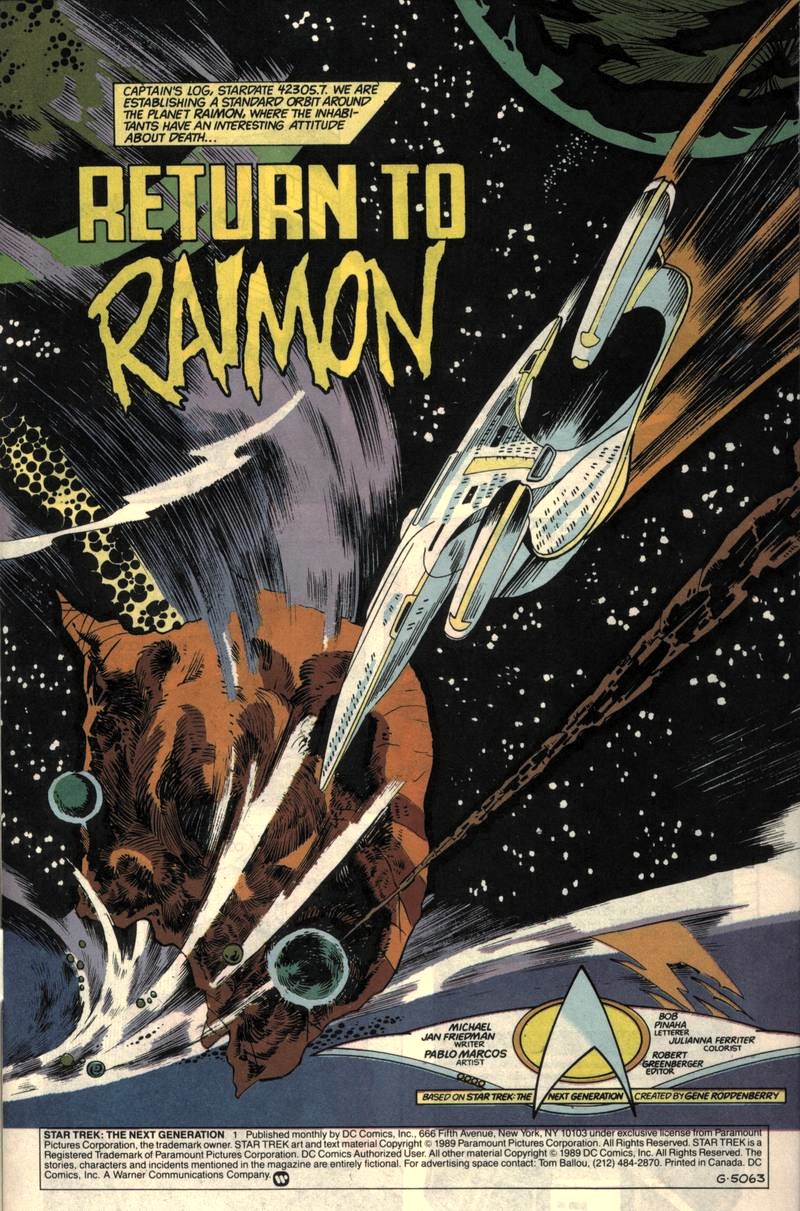 Read online Star Trek: The Next Generation (1989) comic -  Issue #1 - 2