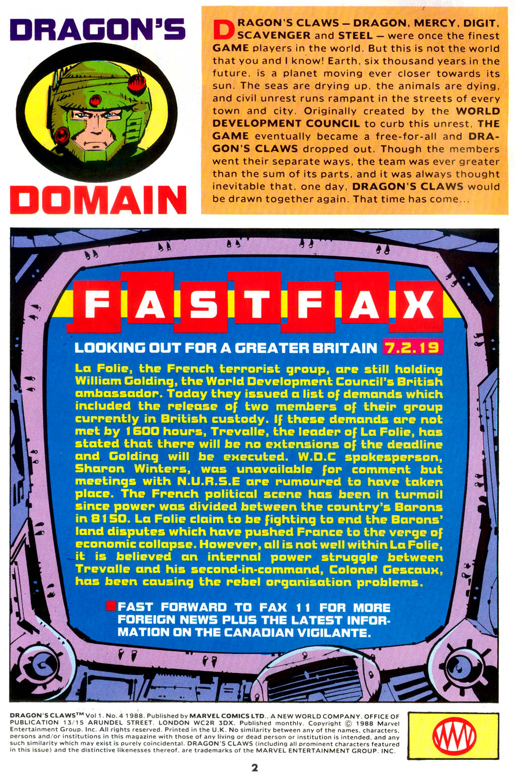 Read online Dragon's Claws comic -  Issue #4 - 2