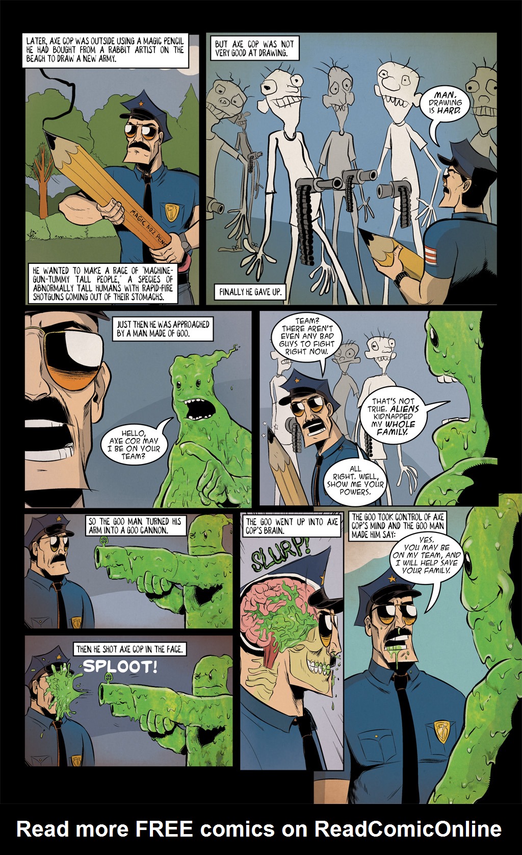 Read online Axe Cop: President of the World comic -  Issue #1 - 7