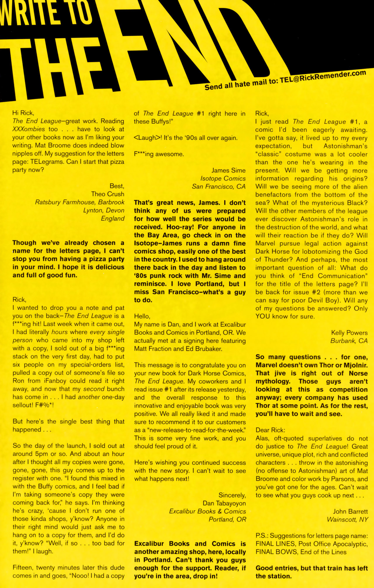 Read online The End League comic -  Issue #3 - 25