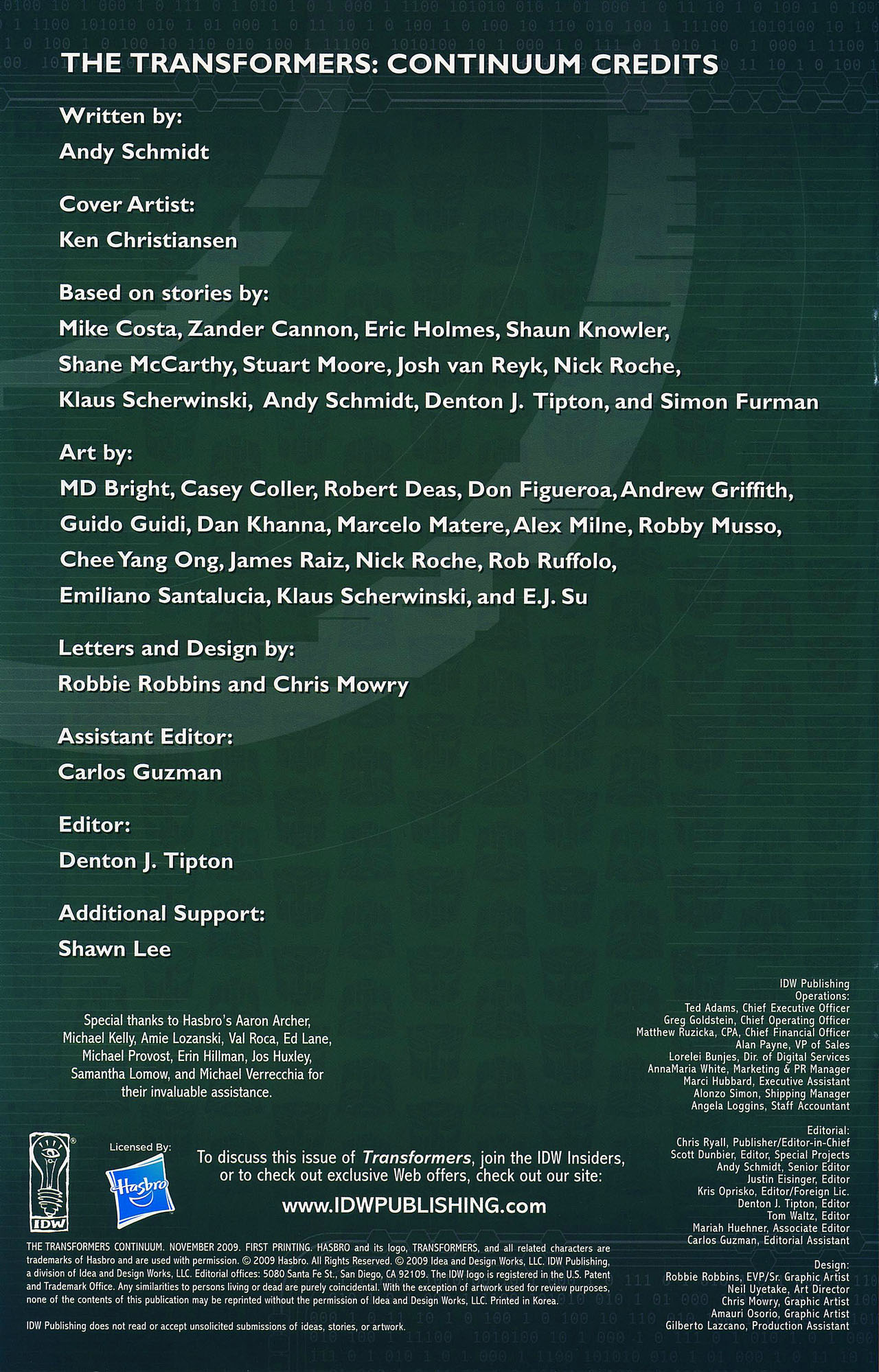 Read online The Transformers Continuum comic -  Issue # Full - 2