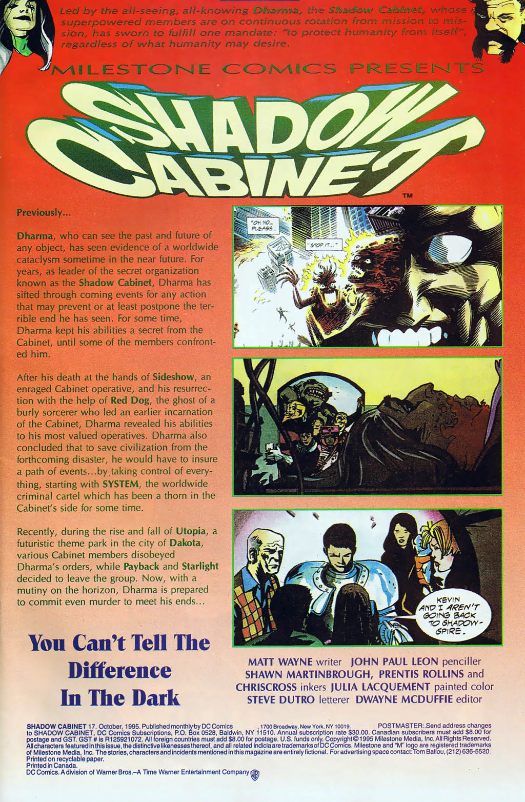 Read online Shadow Cabinet comic -  Issue #17 - 2