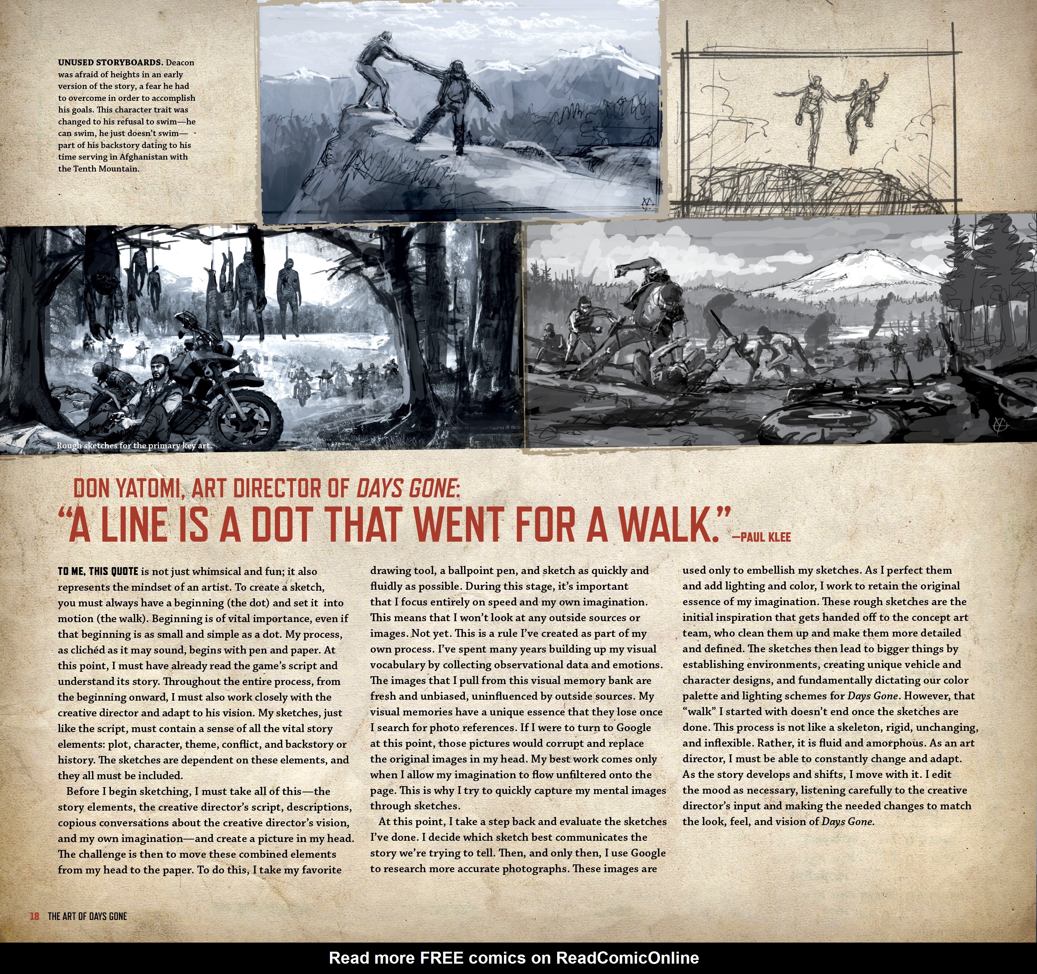 Read online The Art of Days Gone comic -  Issue # TPB (Part 1) - 19