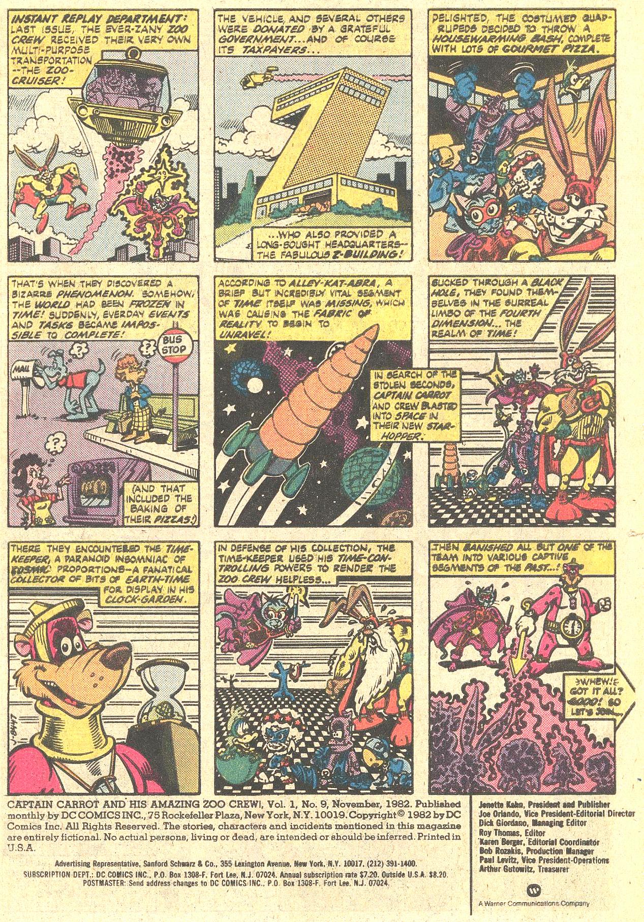Read online Captain Carrot and His Amazing Zoo Crew! comic -  Issue #9 - 2