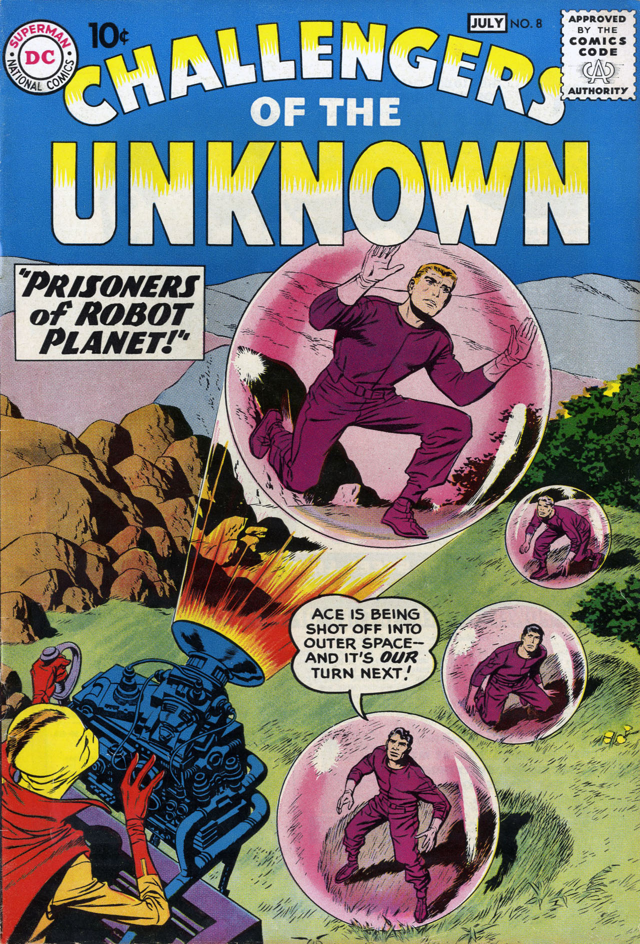 Read online Challengers of the Unknown (1958) comic -  Issue #8 - 1