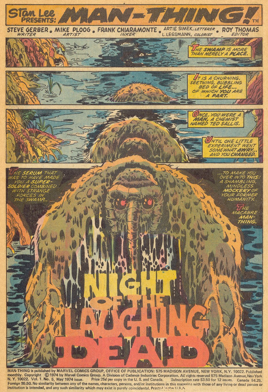 Read online Man-Thing (1974) comic -  Issue #5 - 2