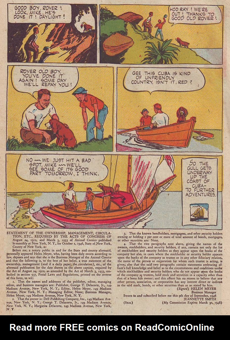 Read online Animal Comics comic -  Issue #26 - 30