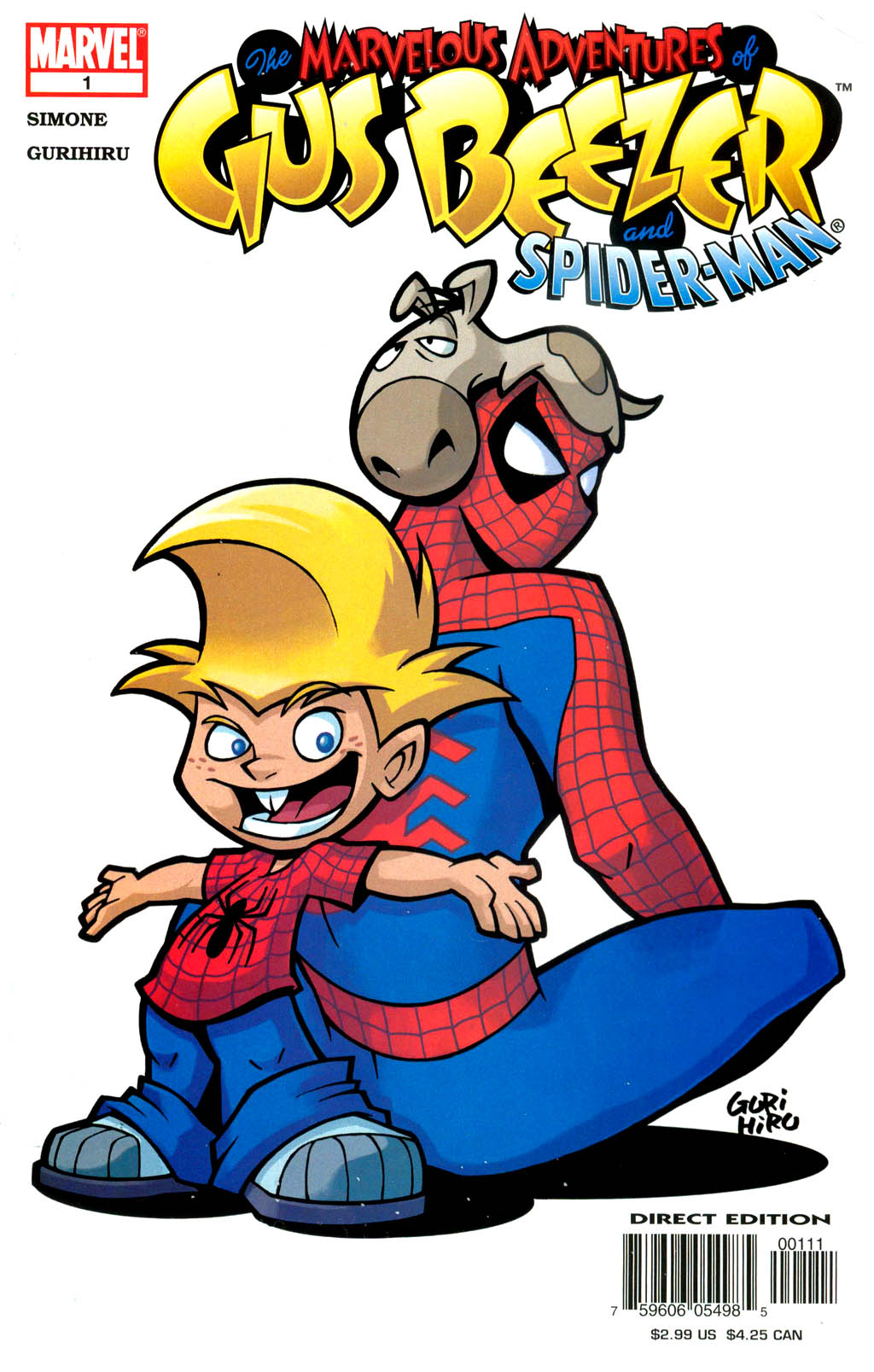 Read online Marvelous Adventures of Gus Beezer comic -  Issue # Gus Beezer and Spider-Man - 1