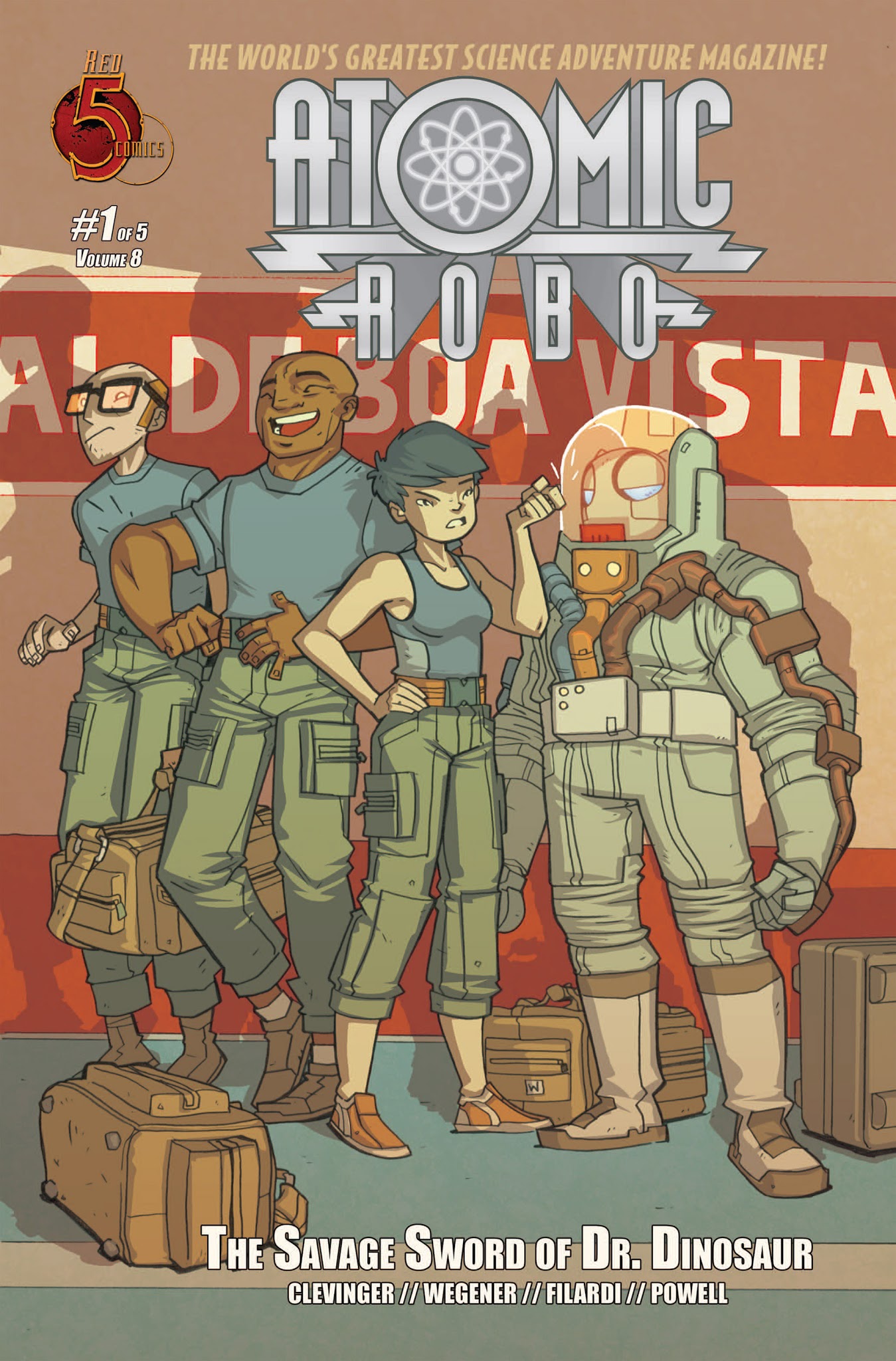 Read online Atomic Robo and the Savage Sword of Dr. Dinosaur comic -  Issue #1 - 1