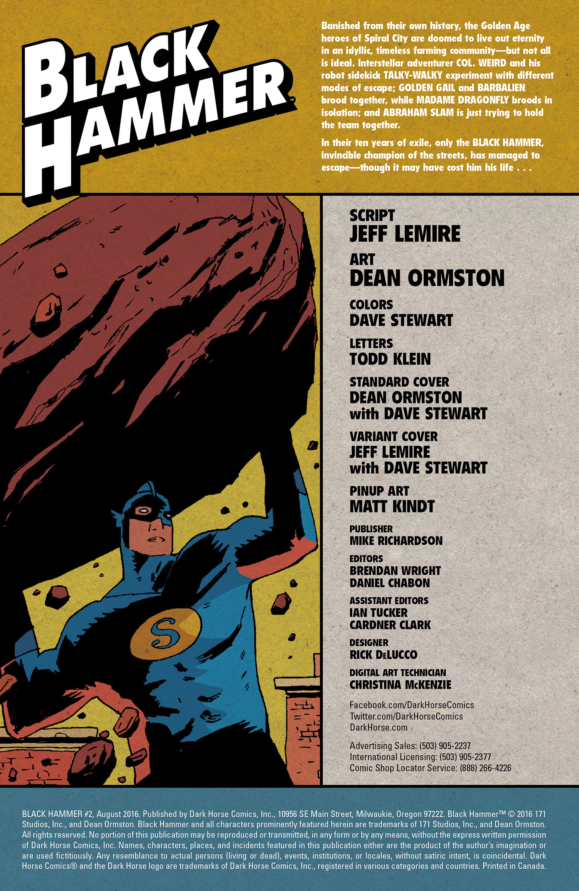 Read online Black Hammer comic -  Issue #2 - 2
