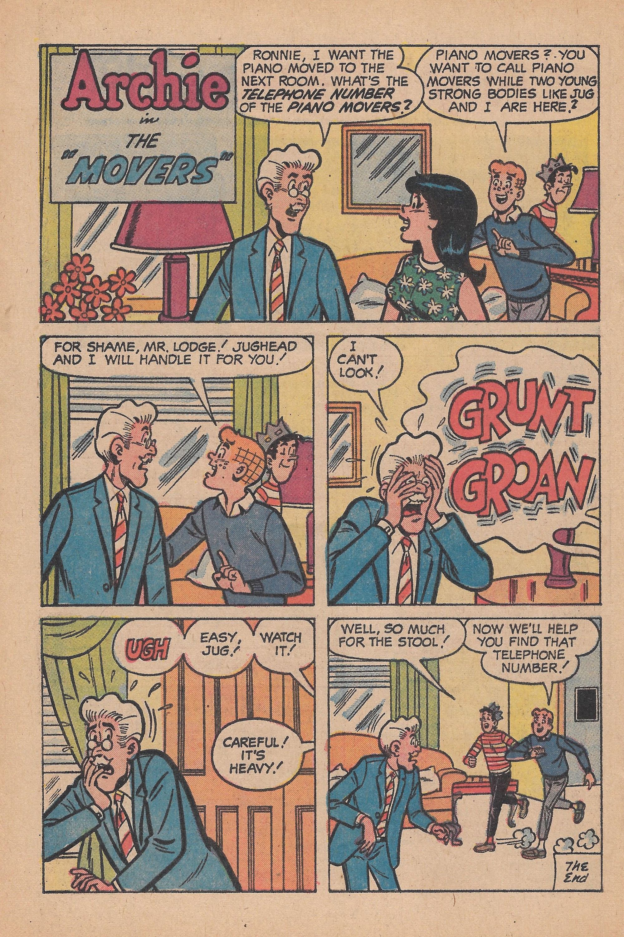 Read online Archie's TV Laugh-Out comic -  Issue #19 - 28