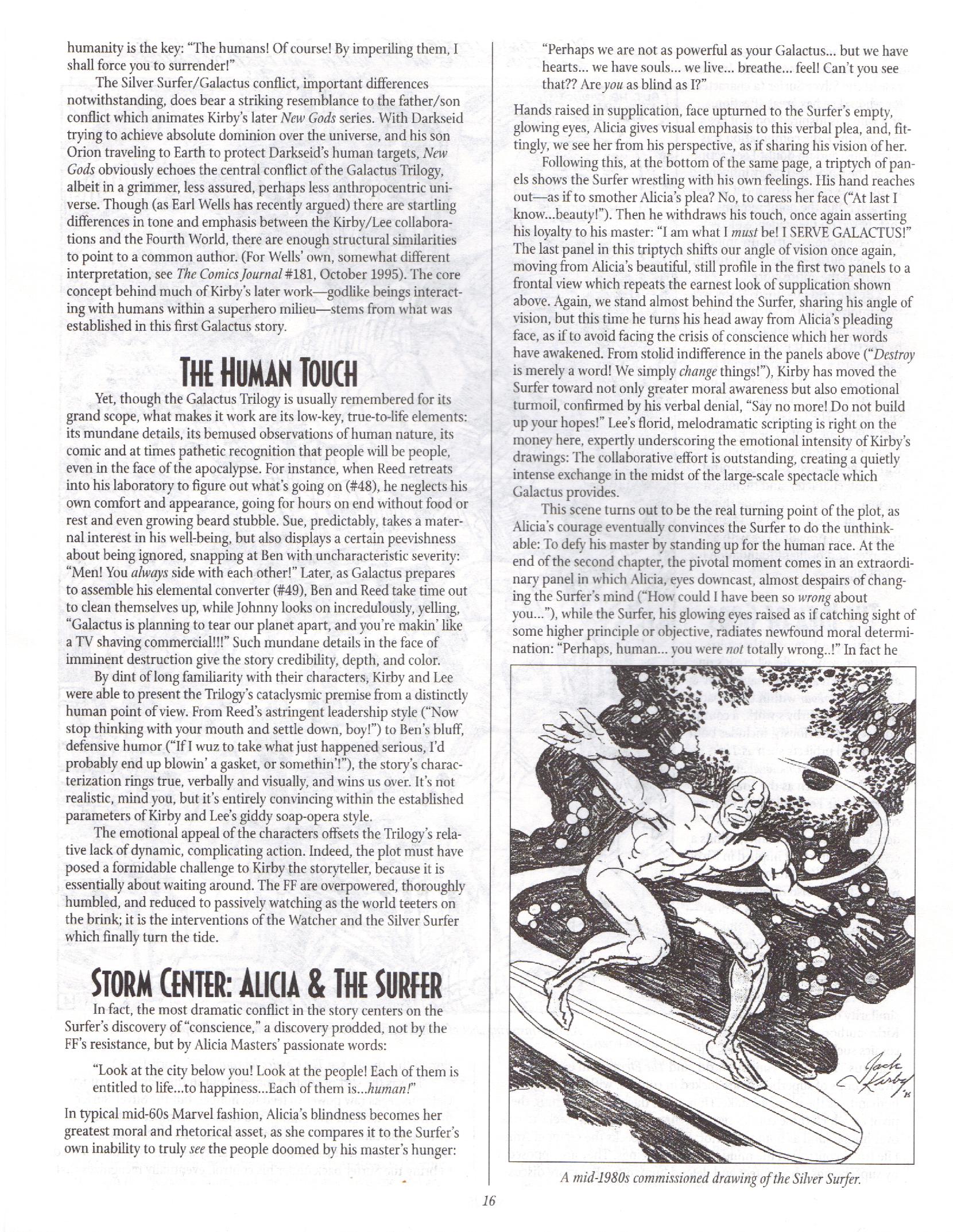 Read online The Jack Kirby Collector comic -  Issue #9 - 16