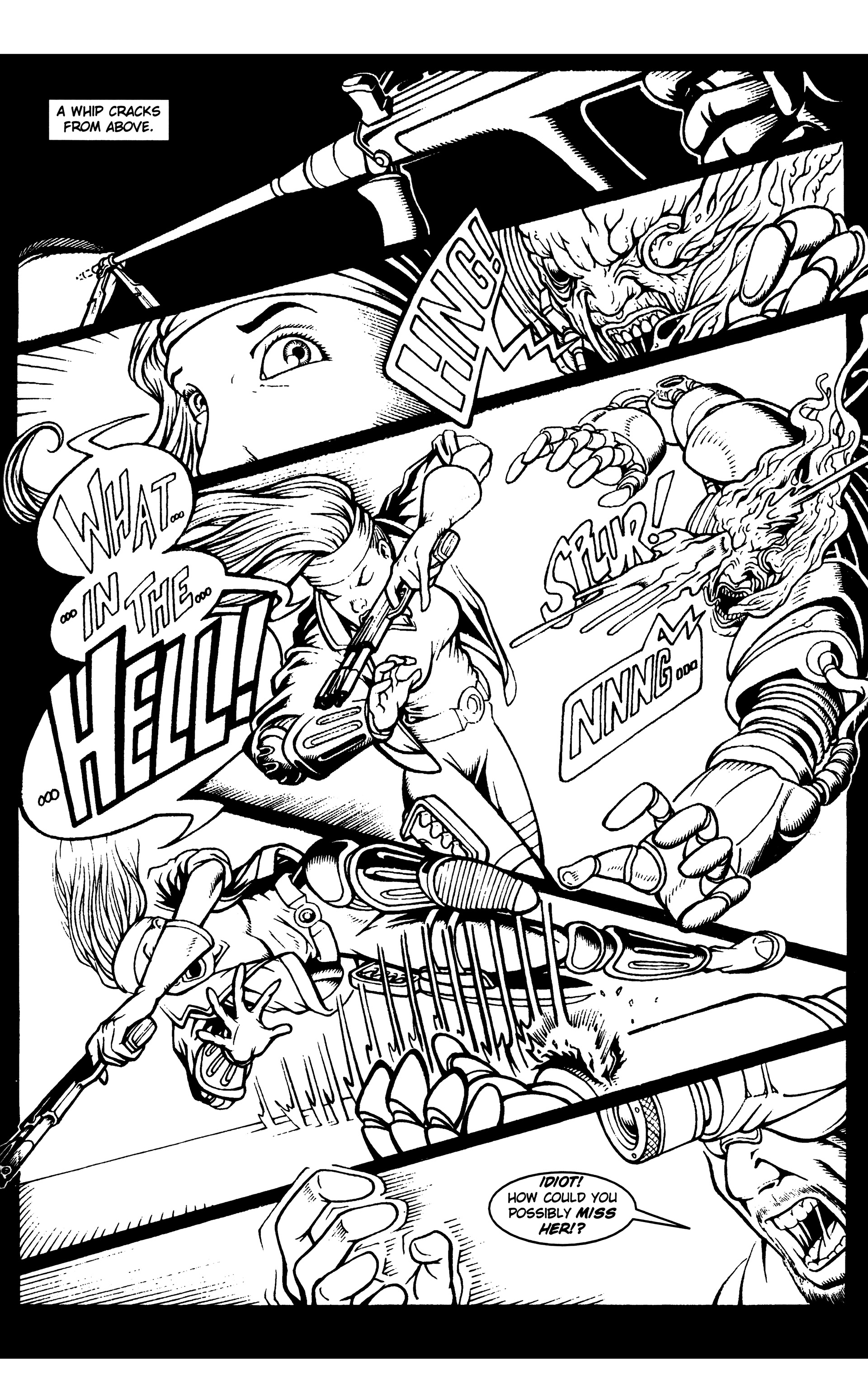 Read online Warrior Nun: Black & White comic -  Issue #18 - 11