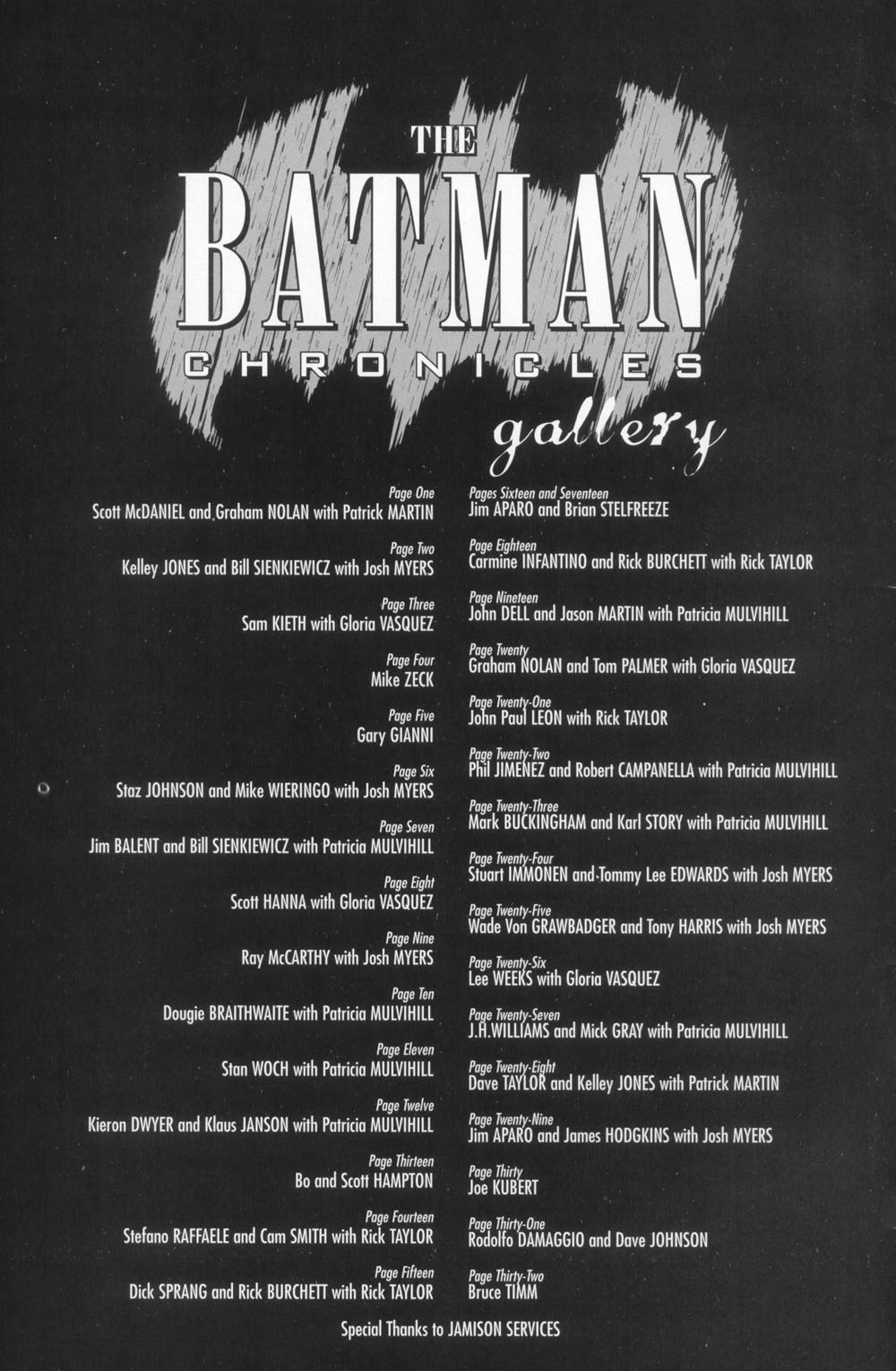 The Batman Chronicles Gallery issue Full - Page 1