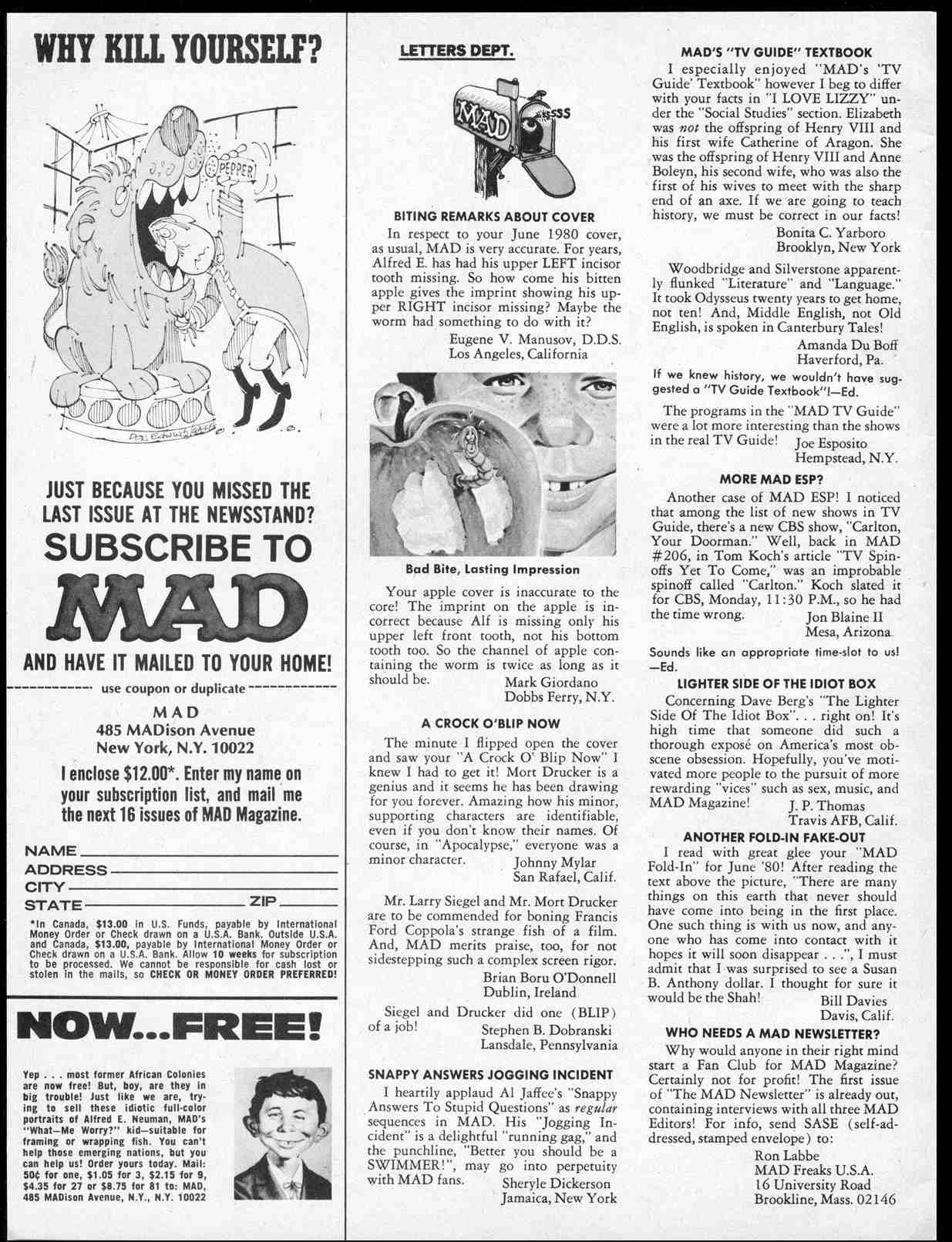 Read online MAD comic -  Issue #217 - 4
