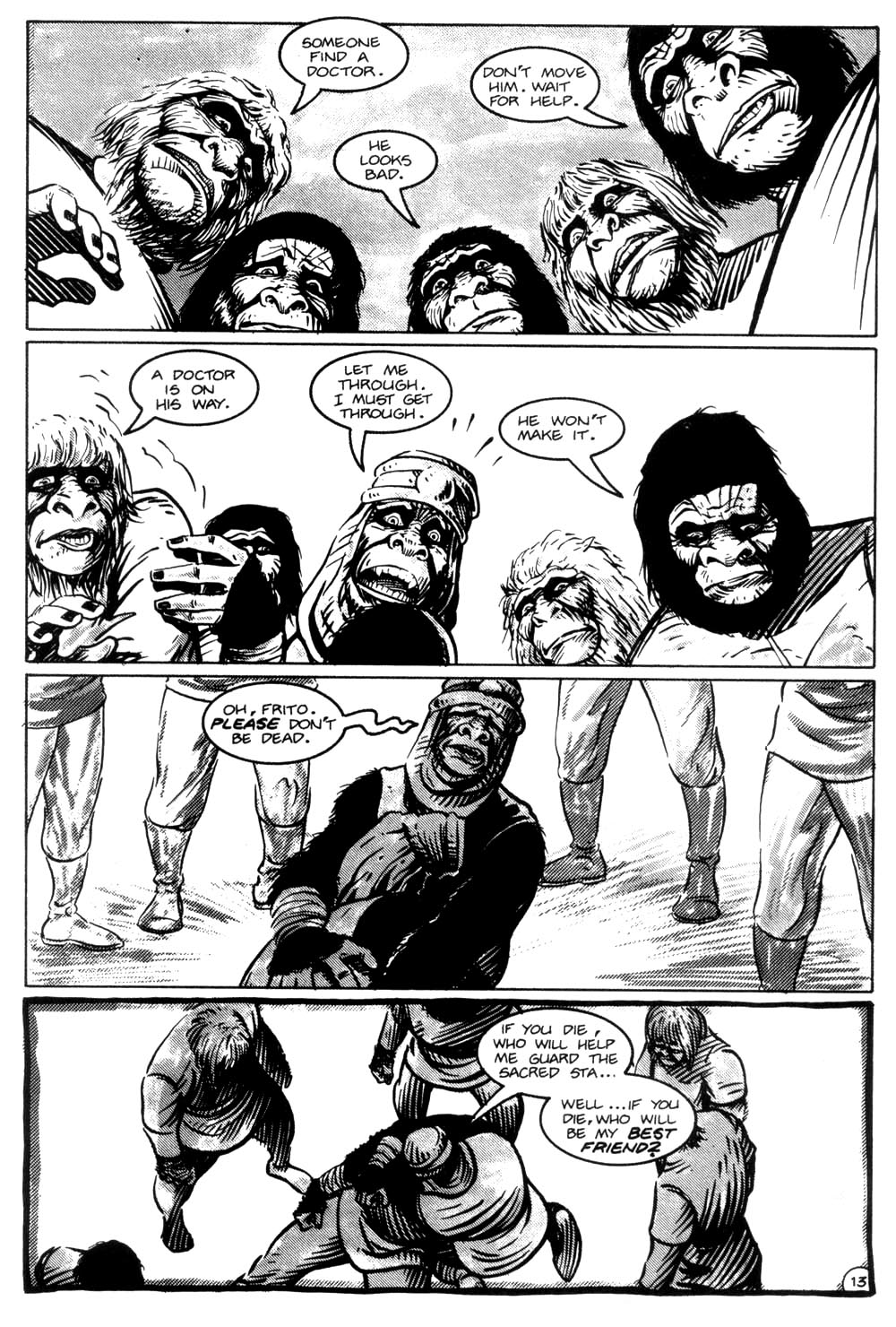 Read online Planet of the Apes (1990) comic -  Issue #18 - 15