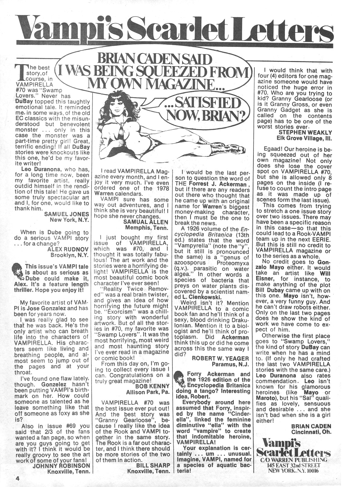 Read online Vampirella (1969) comic -  Issue #73 - 4