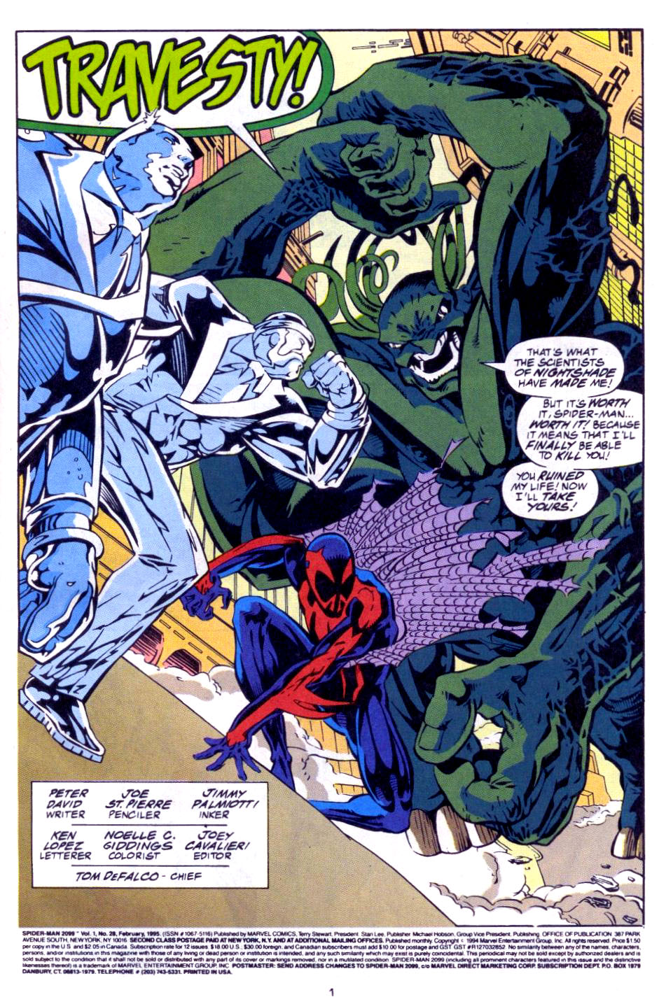 Read online Spider-Man 2099 (1992) comic -  Issue #28 - 2