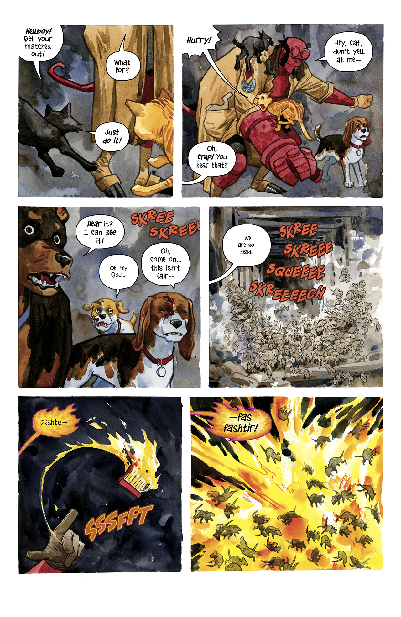 Read online Hellboy/Beasts of Burden: Sacrifice comic -  Issue # Full - 21