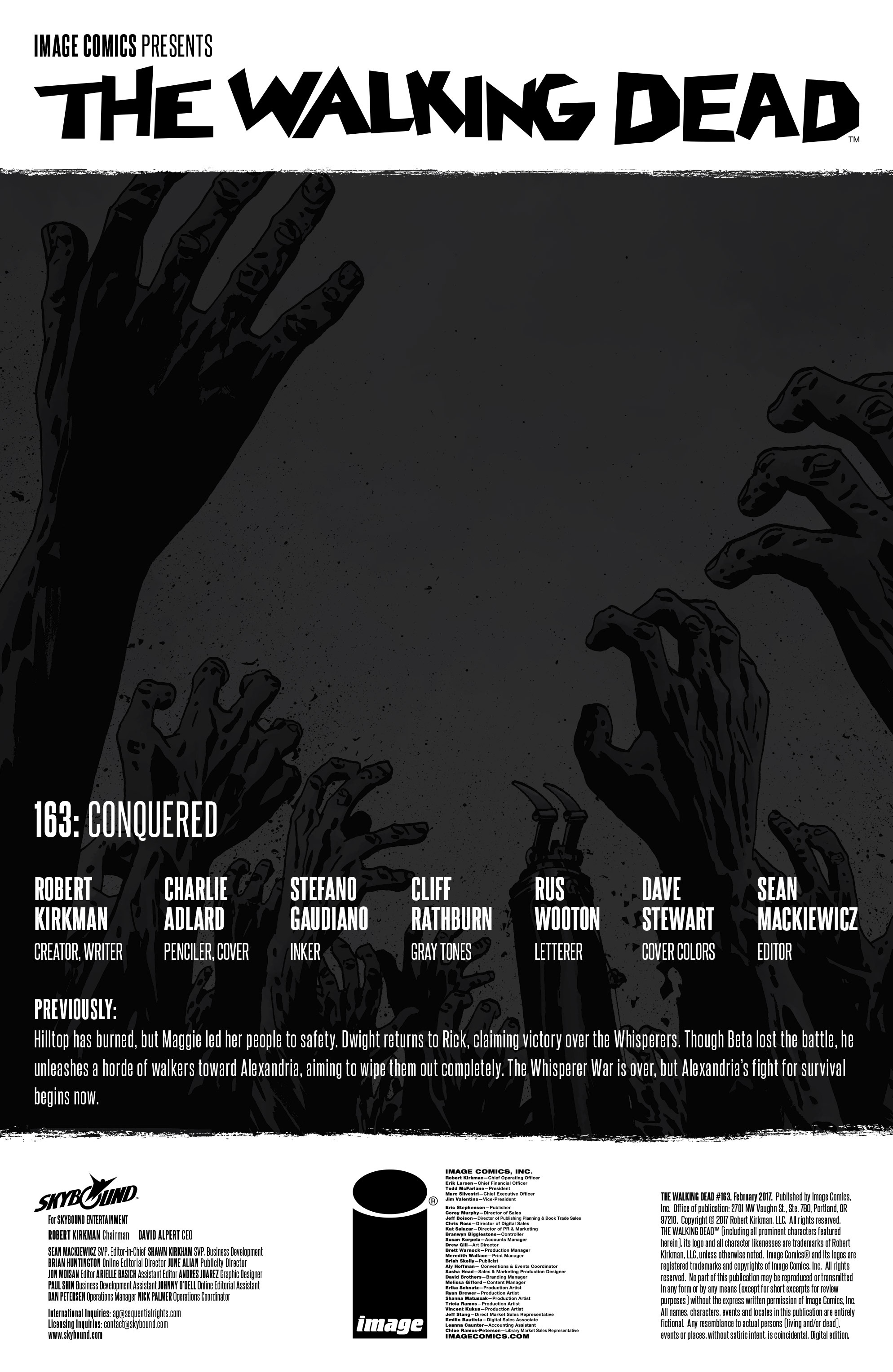 Read online The Walking Dead comic -  Issue #163 - 2