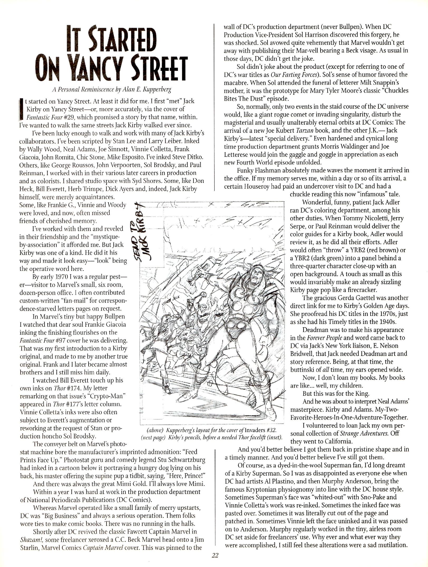 Read online The Jack Kirby Collector comic -  Issue #29 - 22