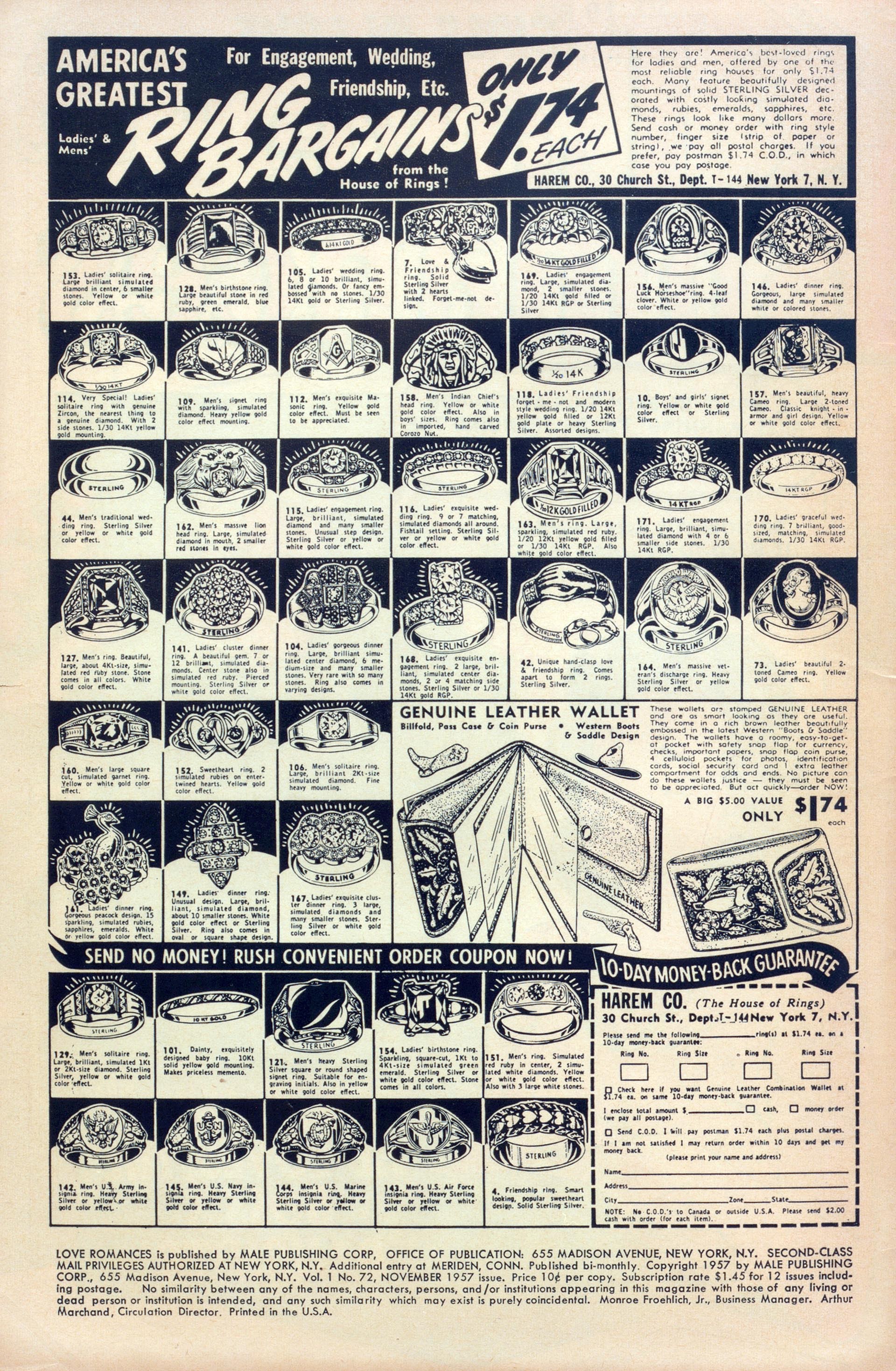 Read online Love Romances comic -  Issue #72 - 2