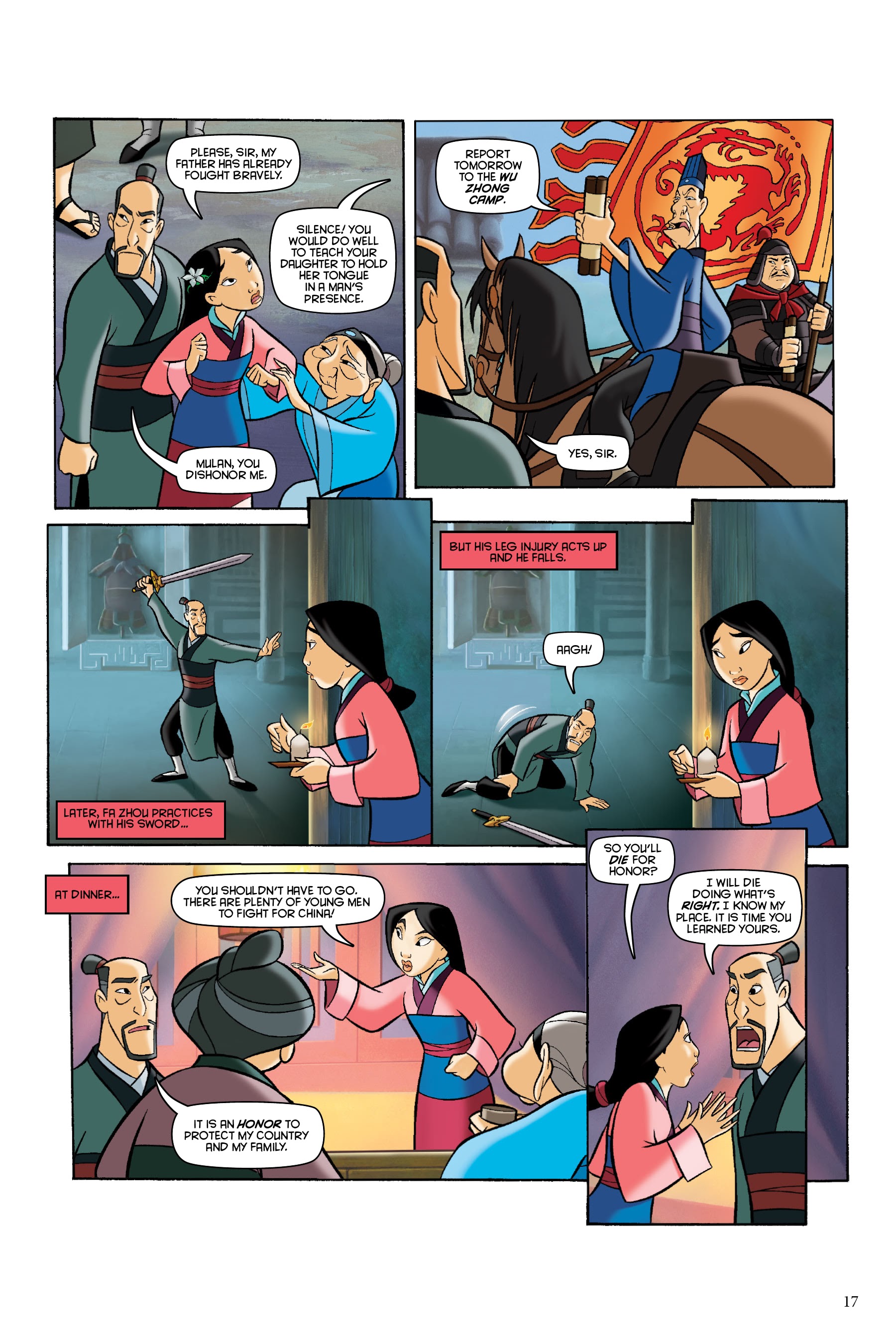 Read online Disney Mulan: The Story of the Movie in Comics comic -  Issue # TPB - 17