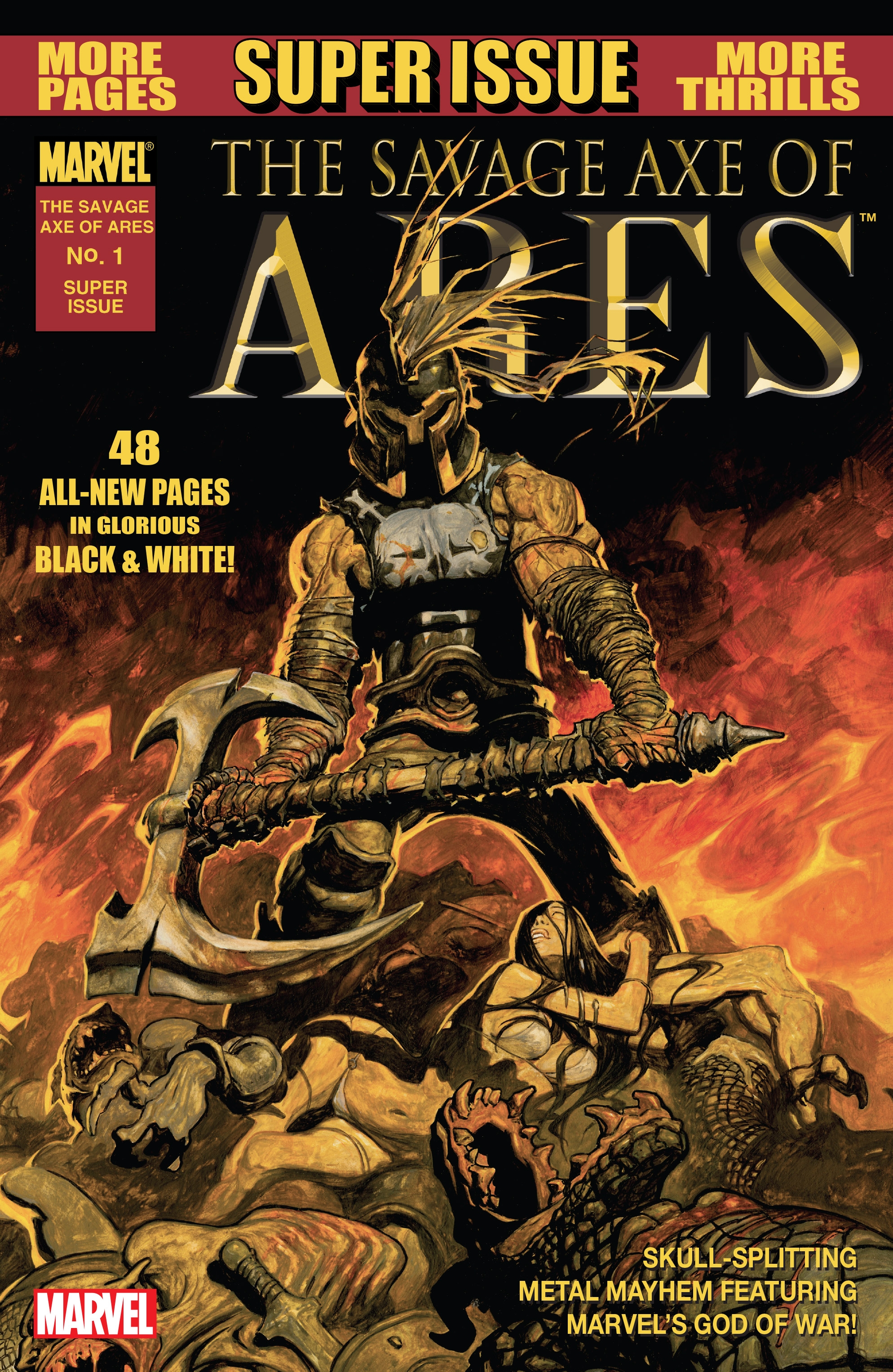 Read online The Savage Axe of Ares (B&W) comic -  Issue # Full - 1