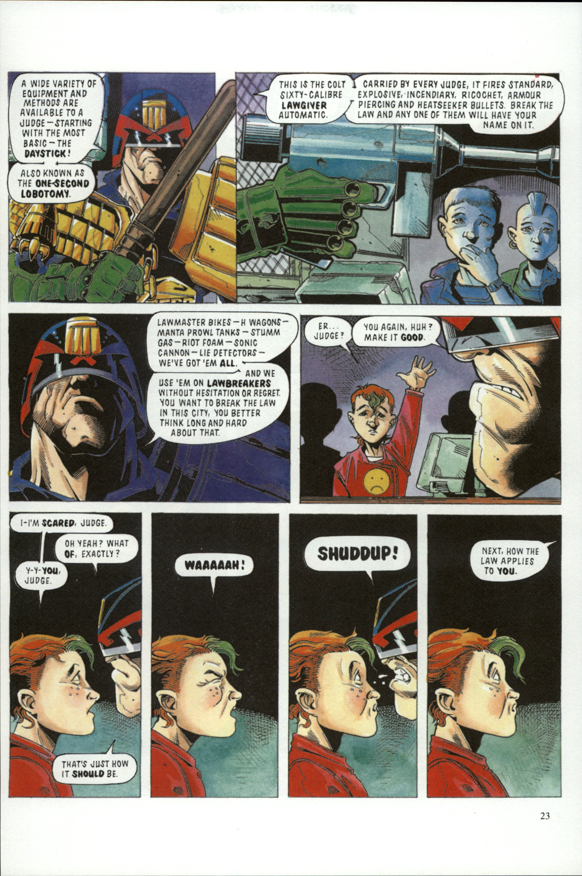 Read online Dredd Rules! comic -  Issue #13 - 25