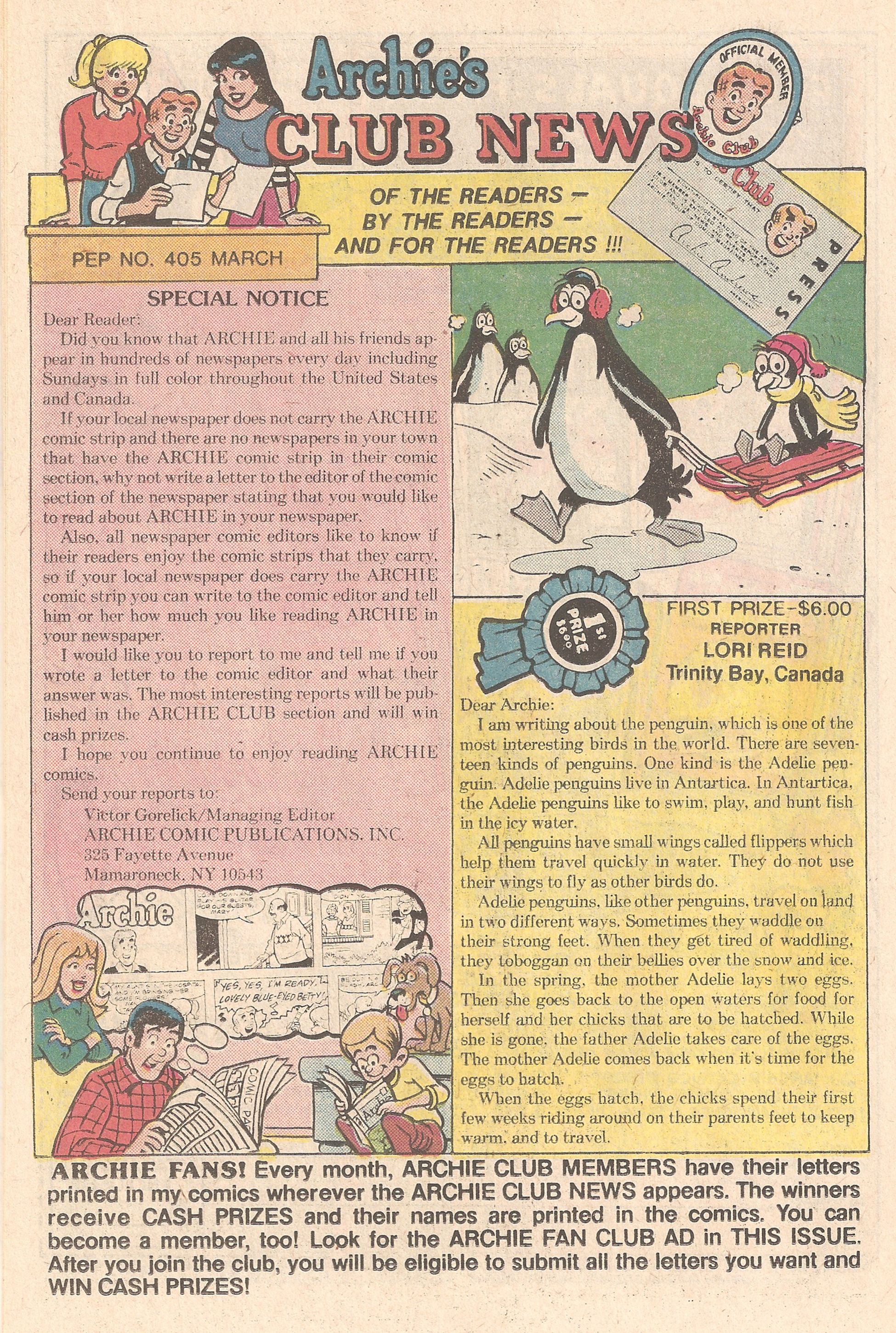 Read online Pep Comics comic -  Issue #405 - 26