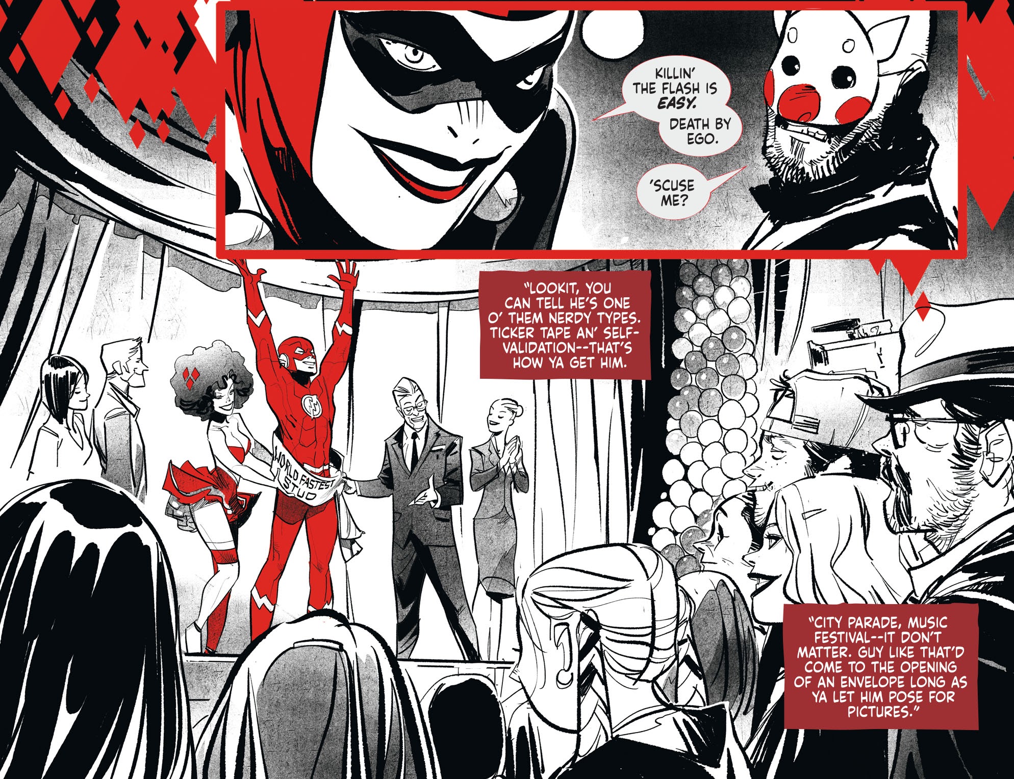 Read online Harley Quinn Black   White   Red comic -  Issue #11 - 11