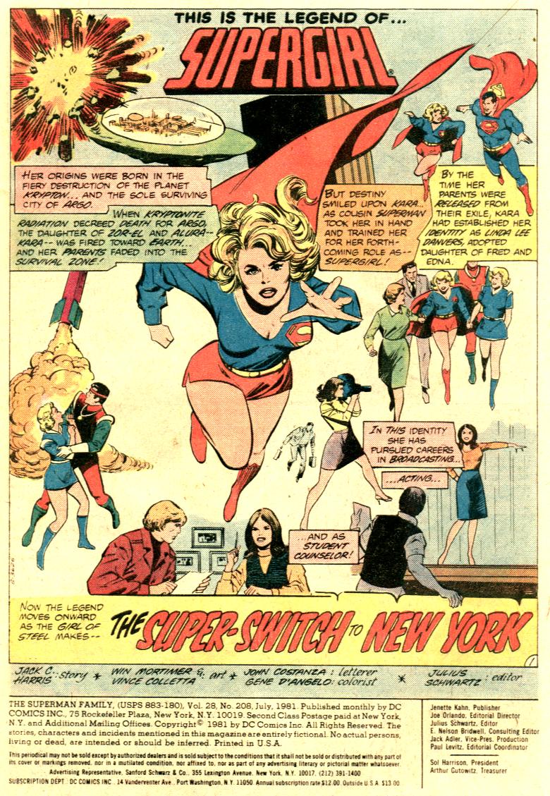 Read online The Superman Family comic -  Issue #208 - 3