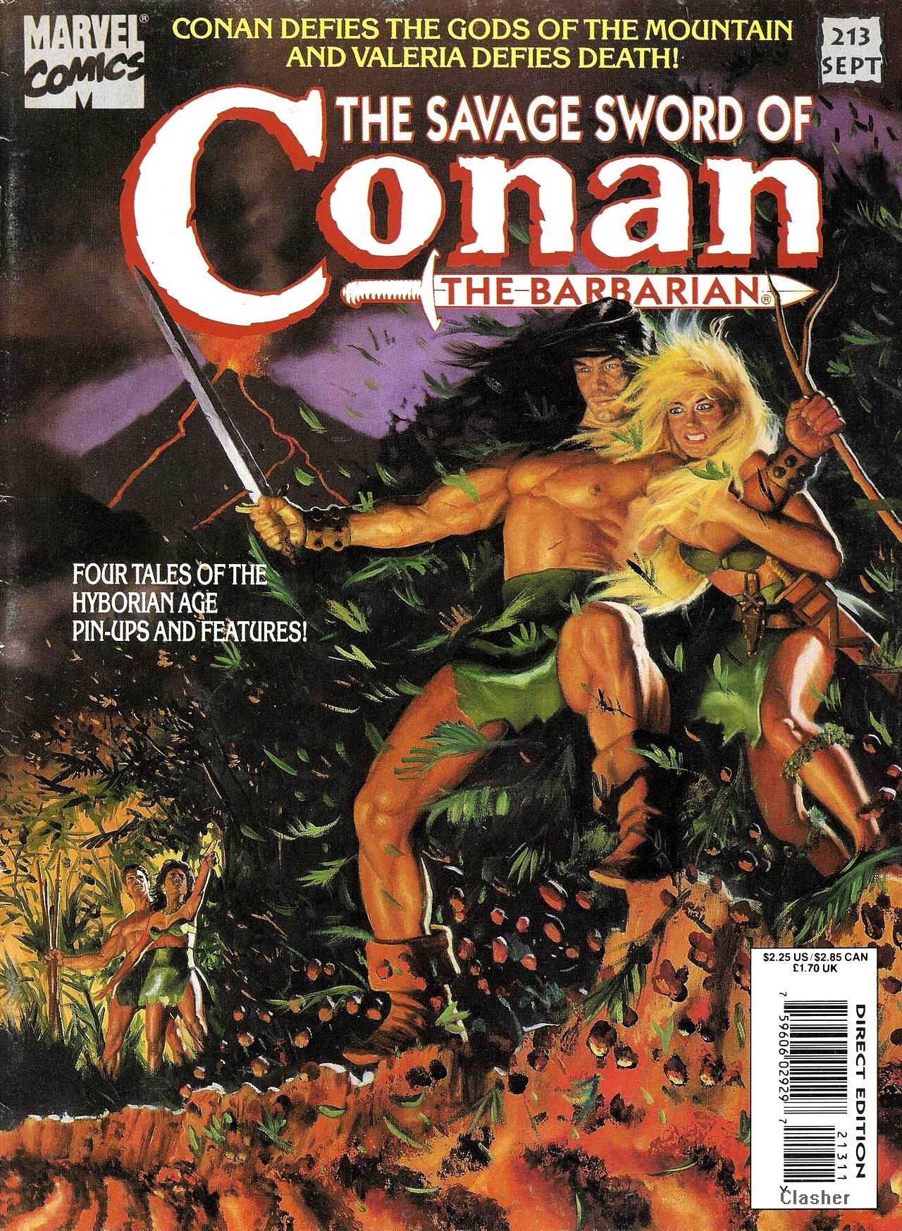 Read online The Savage Sword Of Conan comic -  Issue #213 - 1