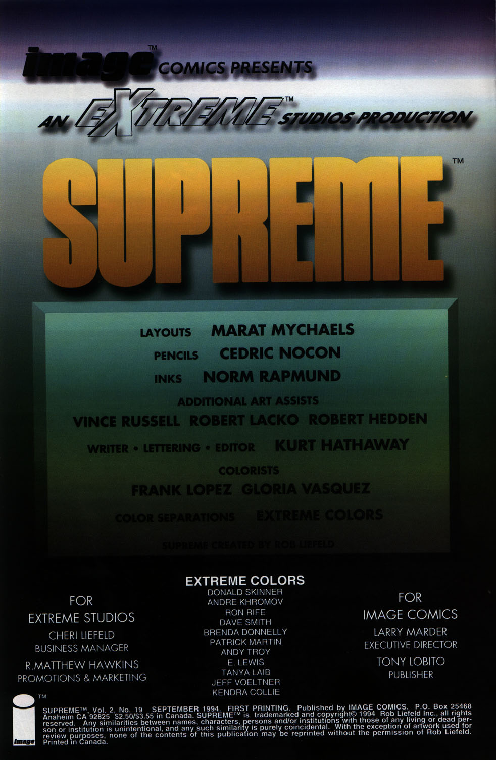 Read online Supreme (1992) comic -  Issue #19 - 2