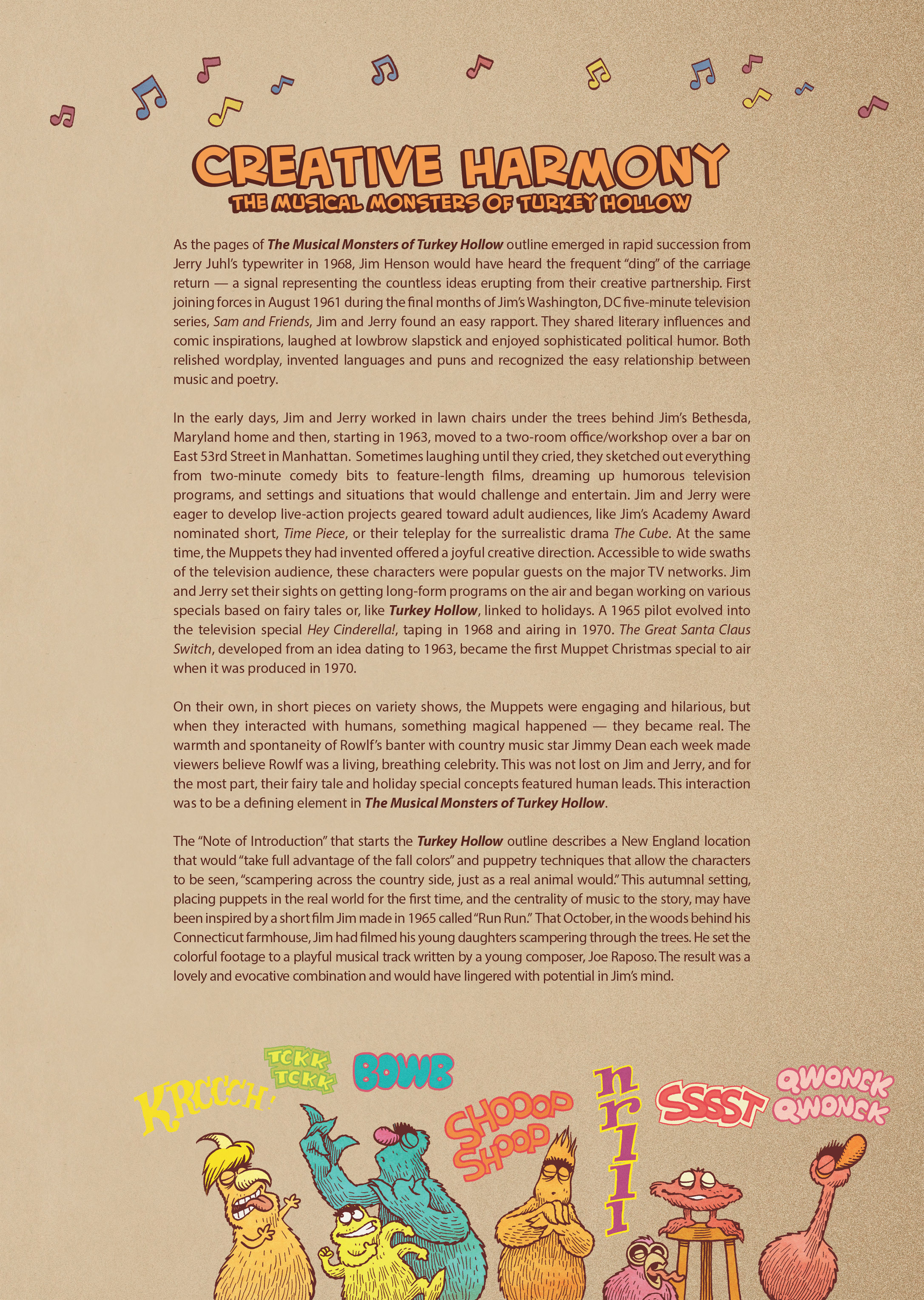 Read online Jim Henson's The Musical Monsters of Turkey Hollow comic -  Issue # Full - 6
