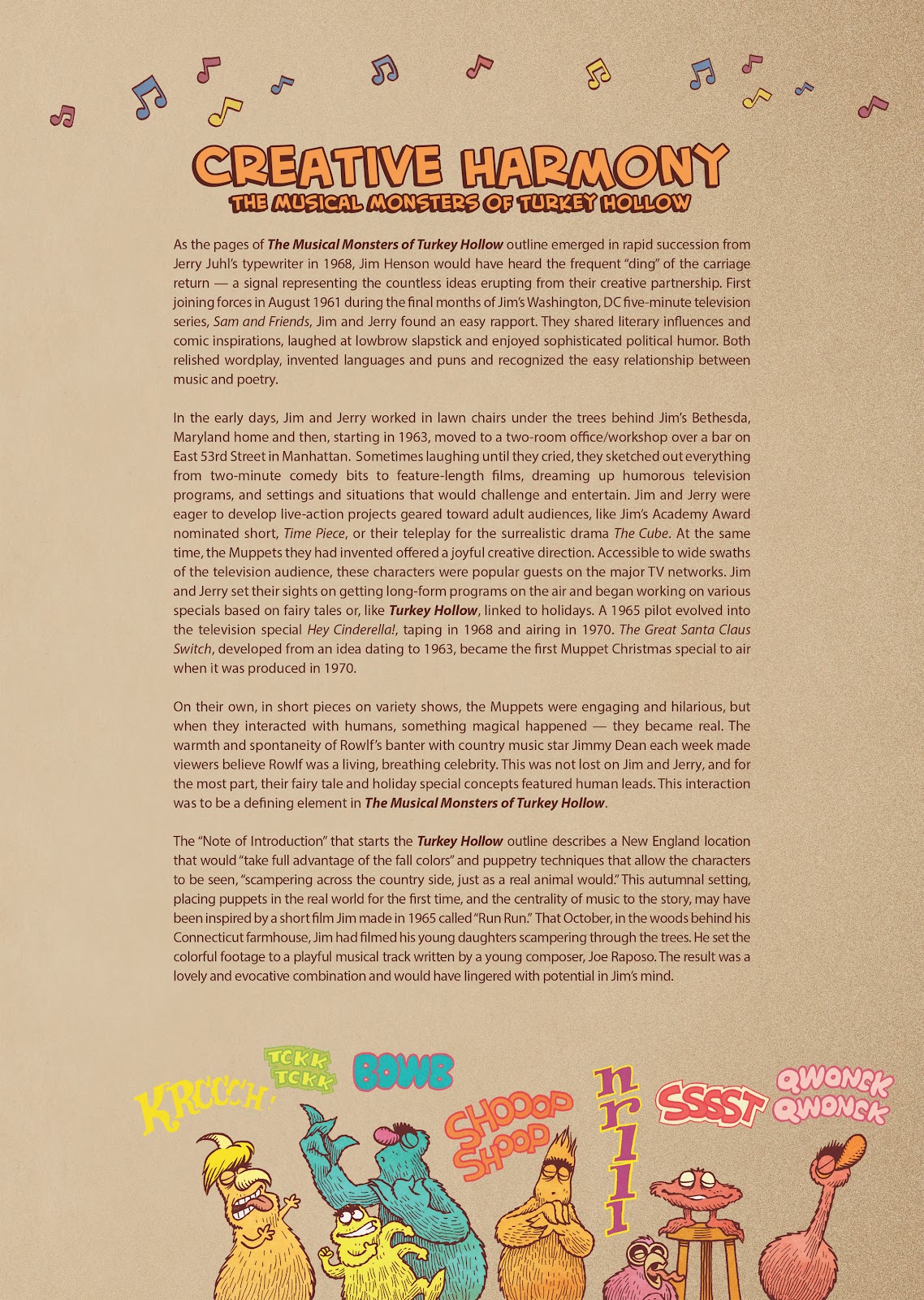 Jim Henson's The Musical Monsters of Turkey Hollow issue Full - Page 6