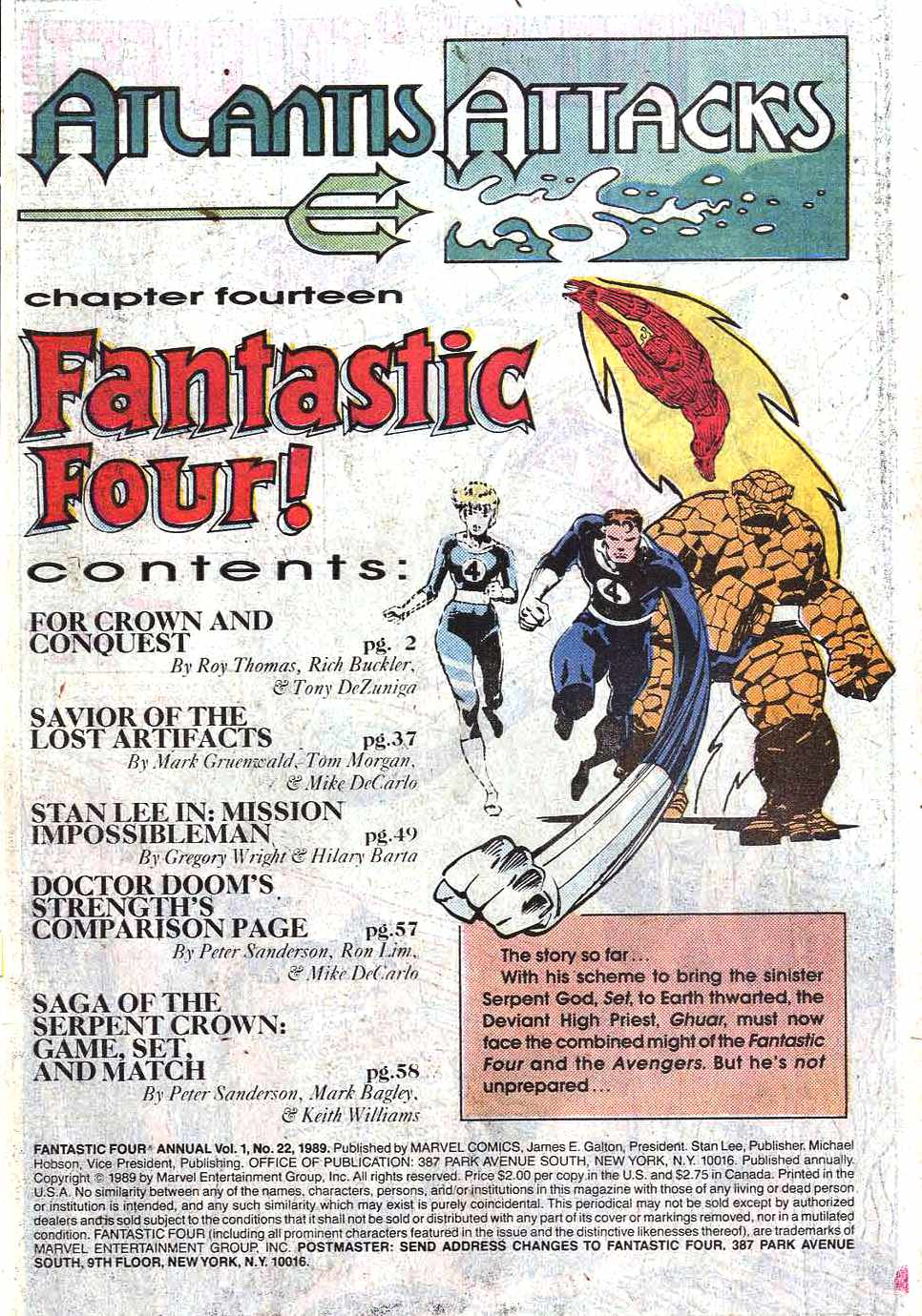 Read online Fantastic Four (1961) comic -  Issue # _Annual 22 - 3