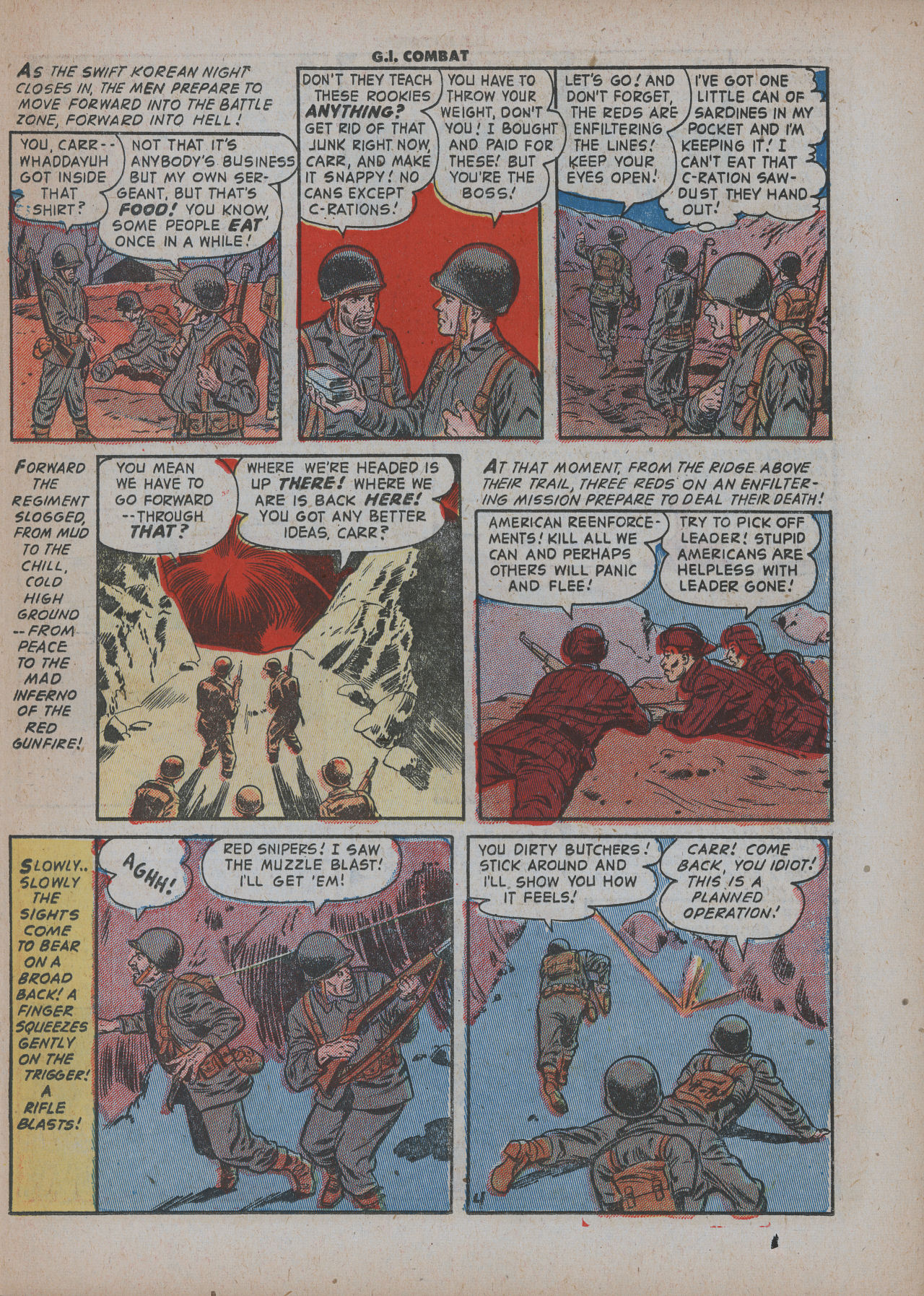 Read online G.I. Combat (1952) comic -  Issue #3 - 23