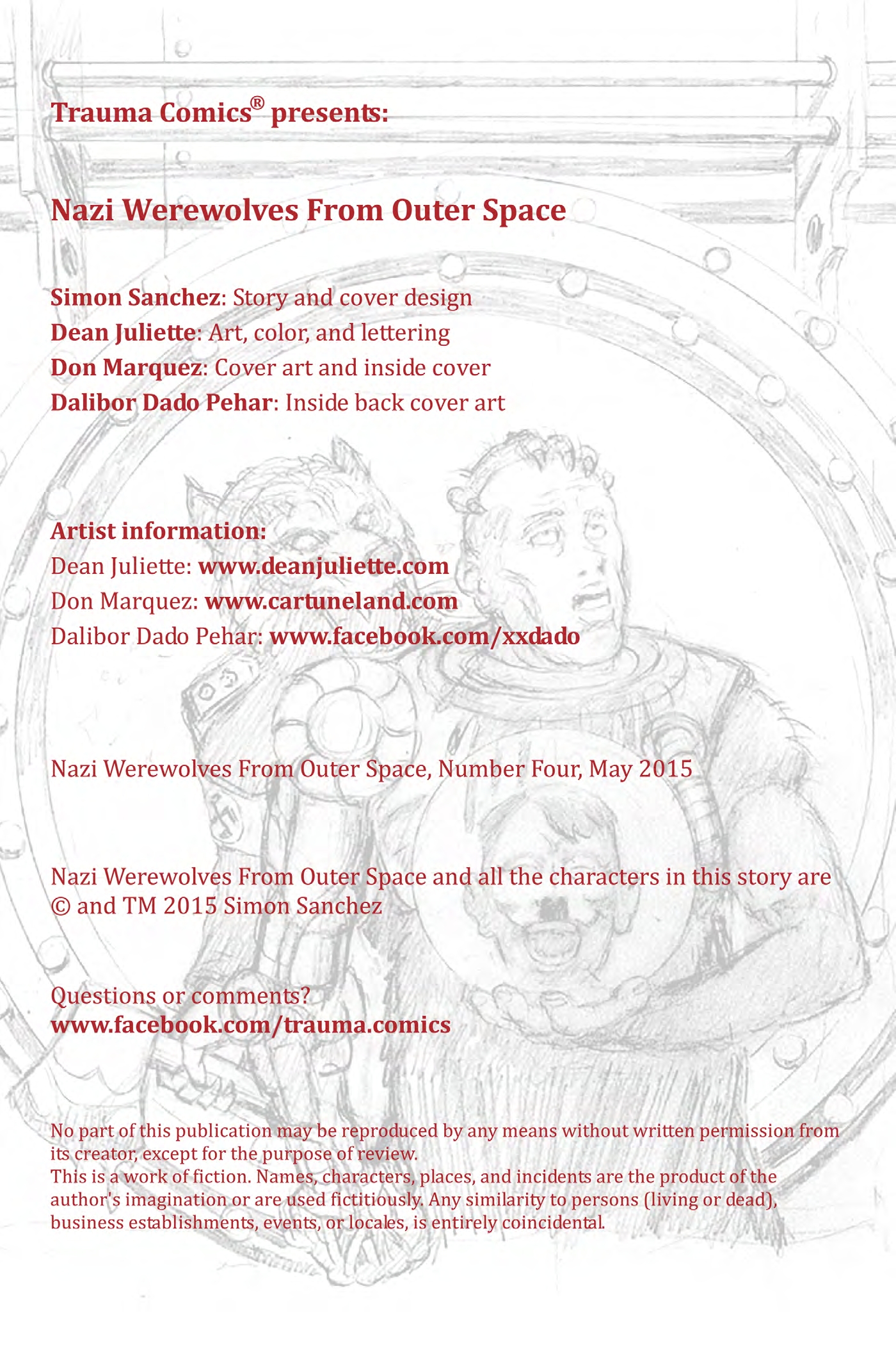 Read online Nazi Werewolves from Outer Space comic -  Issue #4 - 2