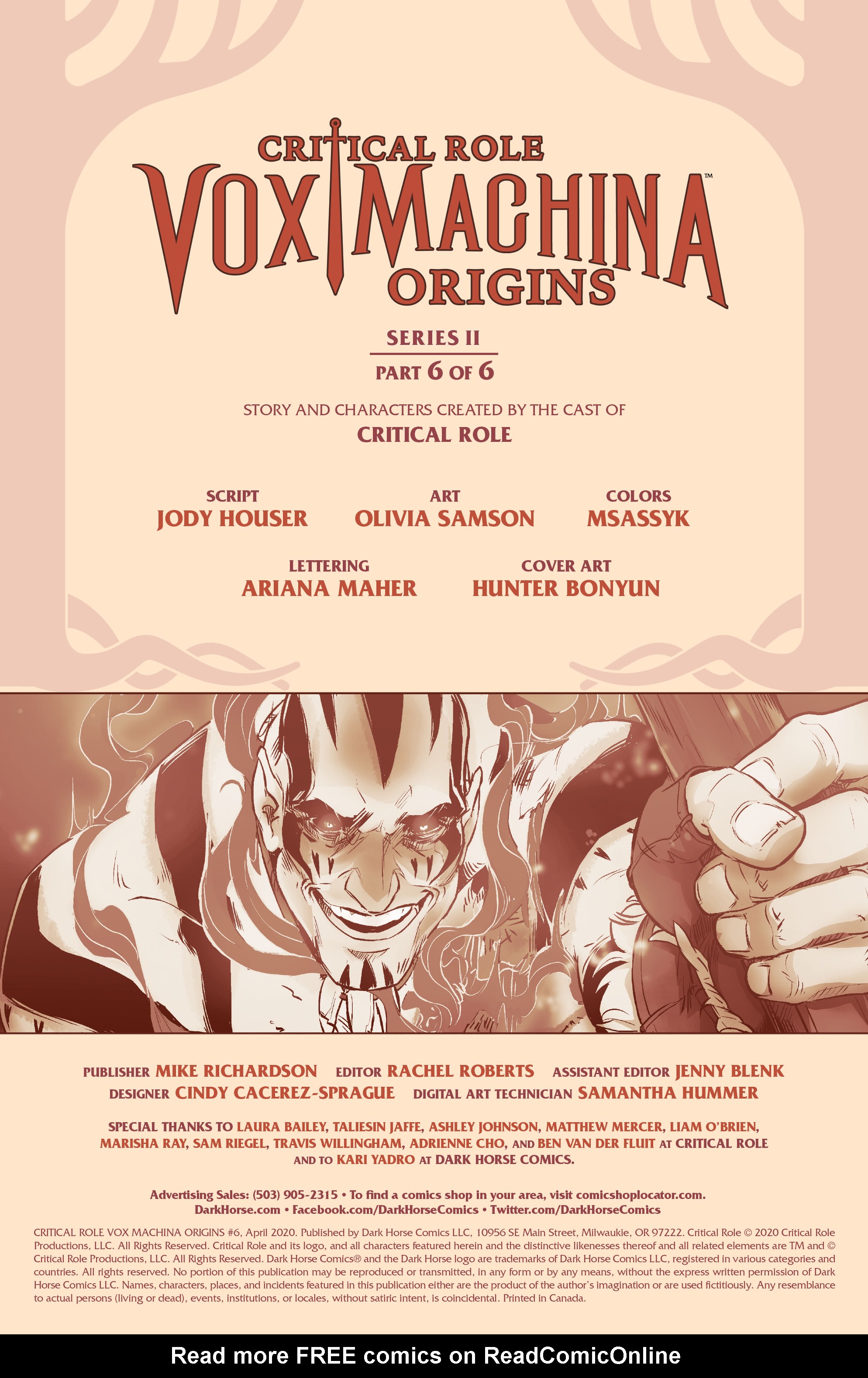 Read online Critical Role Vox Machina Origins comic -  Issue #6 - 2